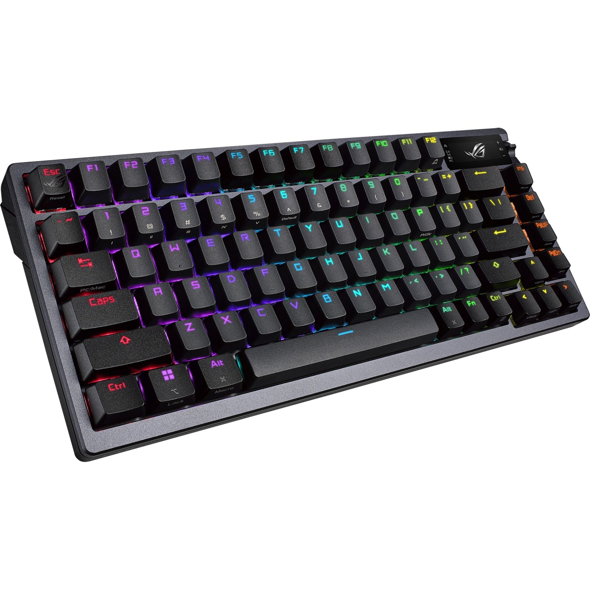 Asus ROG M701 ROG AZOTH/NXRD/CA/PBT Azoth Gaming Keyboard, RGB LED Backlight, Mechanical Keyswitch Technology, N-key Rollover, OLED Display