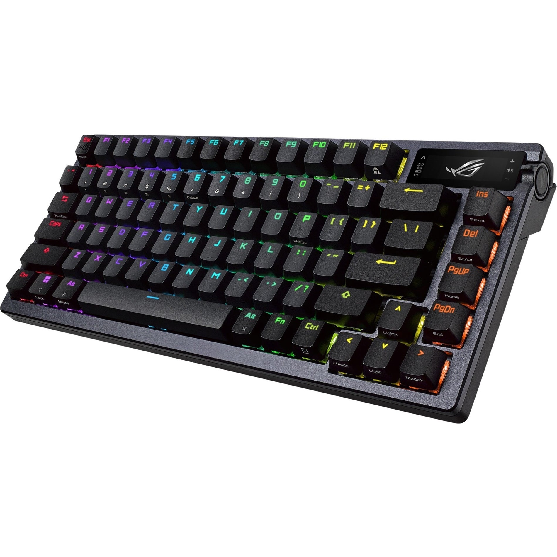Asus ROG M701 ROG AZOTH/NXBN/CA/PBT Azoth Gaming Keyboard, RGB LED Backlight, Mechanical Keyswitch Technology, N-key Rollover, OLED Display