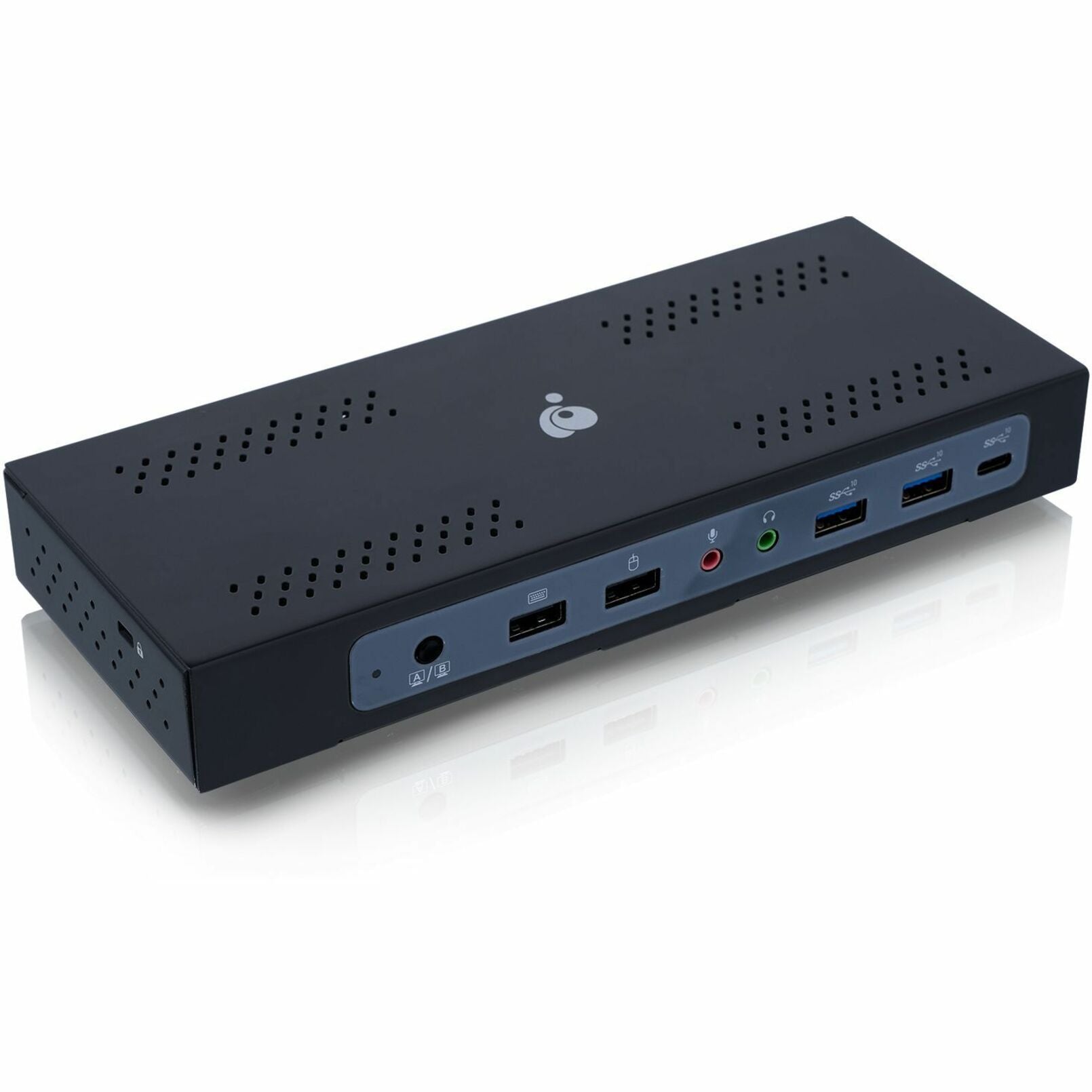 IOGEAR GUD3CDHTAA Dock Pro Duo USB-C Docking Station, 4K Display, 7 USB Ports, Gigabit Ethernet