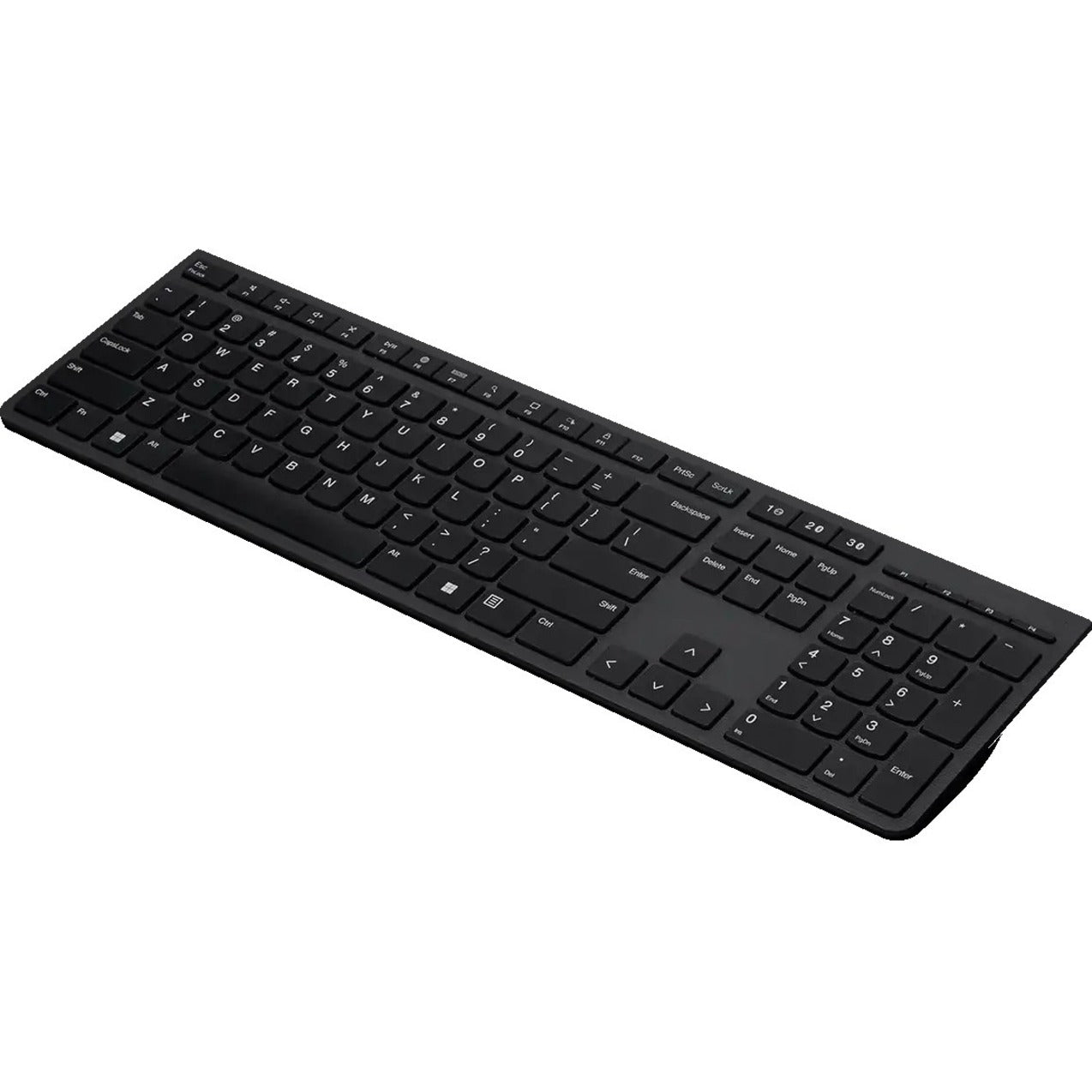Lenovo 4Y41K04031 Professional Wireless Rechargeable Keyboard -US English, Full-size, Quiet Keys, Multi-host Support