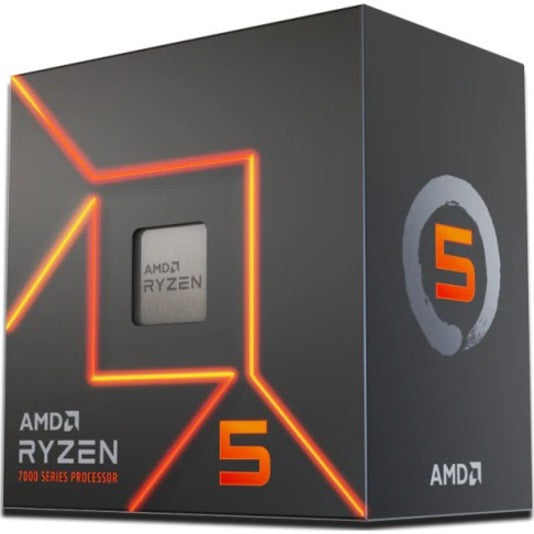 AMD 100-000001015 Ryzen 5 7600 Gaming Processor, Hexa-core (6 Core) 3.80 GHz, Radeon Graphics