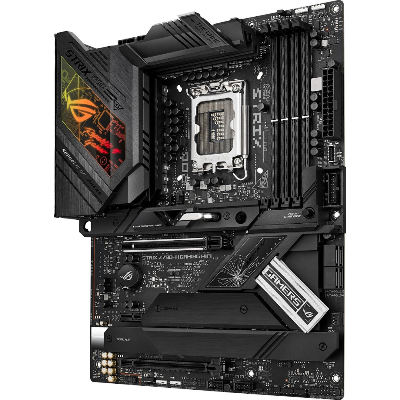 Asus Gaming Desktop Motherboard ROG STRIX Z790-H GAMING WIFI, Intel Z790 Chipset, LGA-1700, ATX