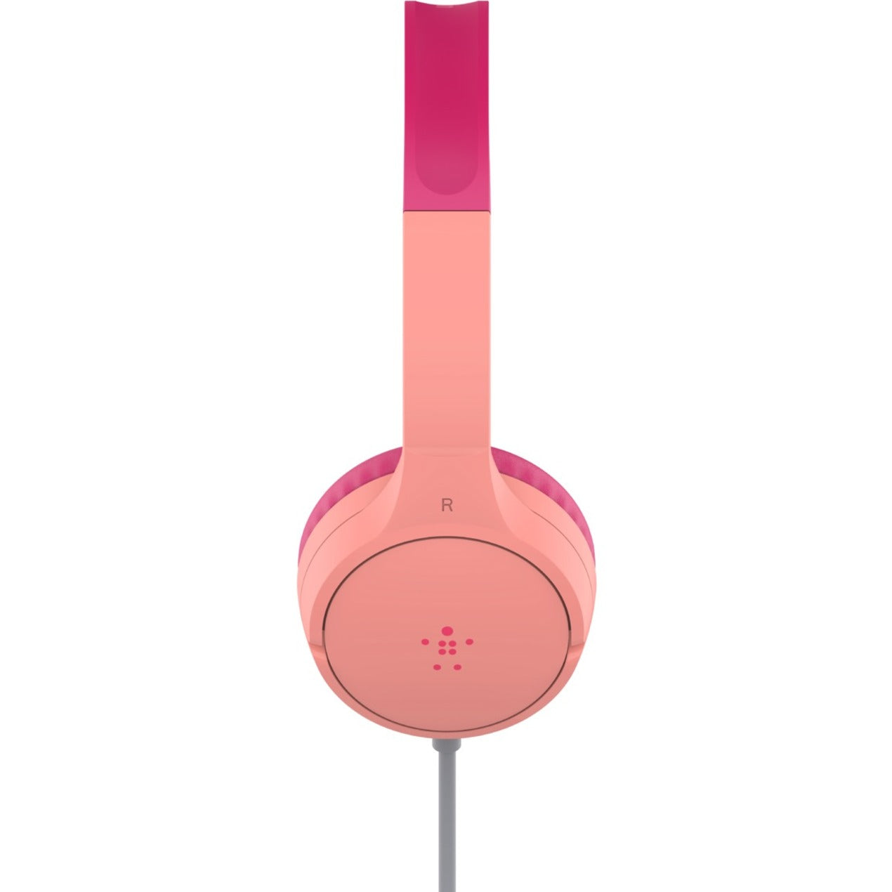 Belkin AUD004BTPK SoundForm Mini Wired On-Ear Headphones for Kids, Pink, Adjustable Headband, Volume Limiter
