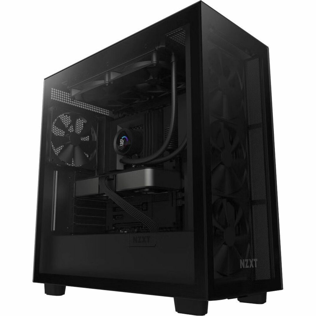NZXT RL-KN280-B1 Kraken 280 280mm AIO Liquid Cooler with LCD Display, Black - Powerful Cooling for Your PC