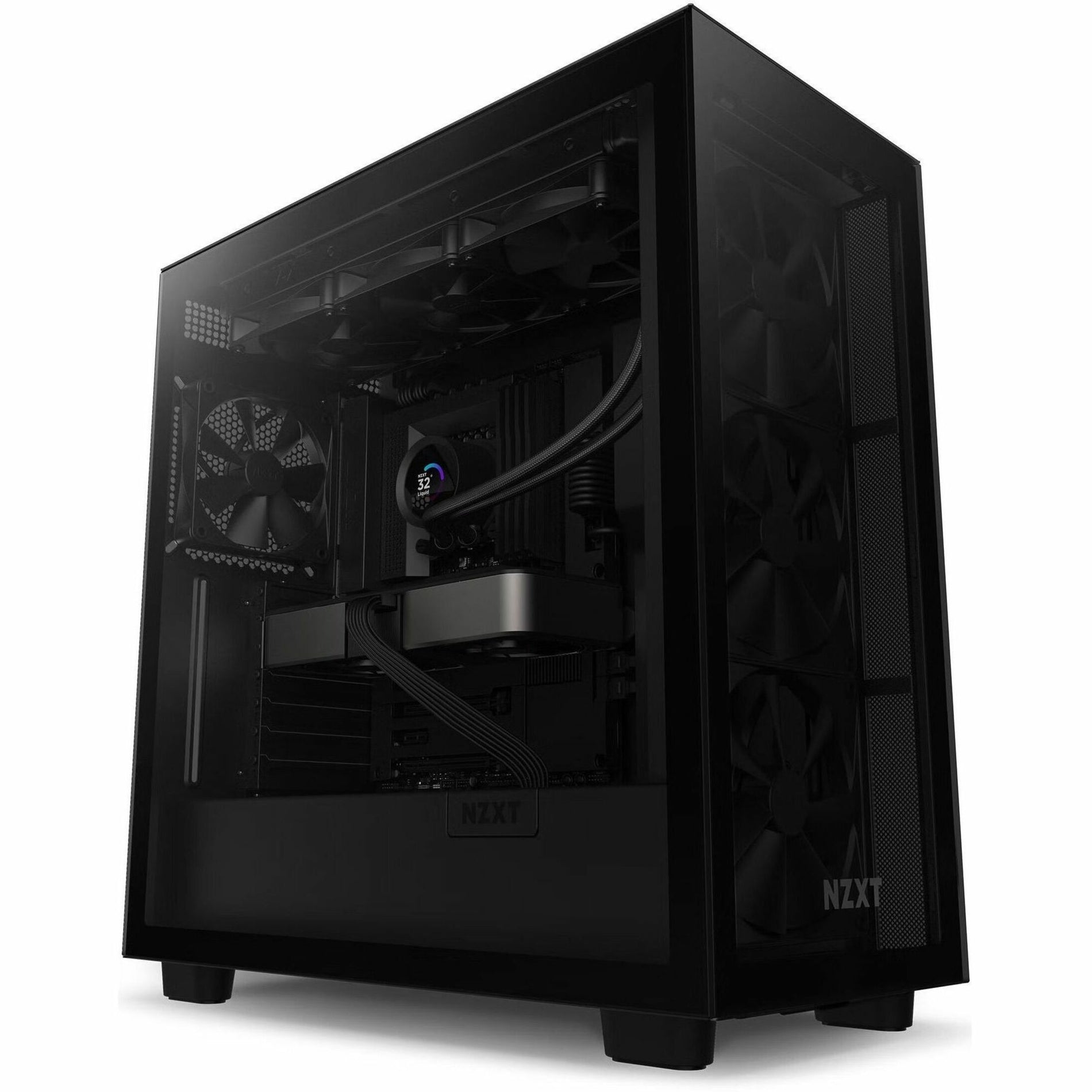 NZXT RL-KN360-B1 Kraken 360 360mm AIO Liquid Cooler with LCD Display, Powerful Cooling for CPU and Computer Case