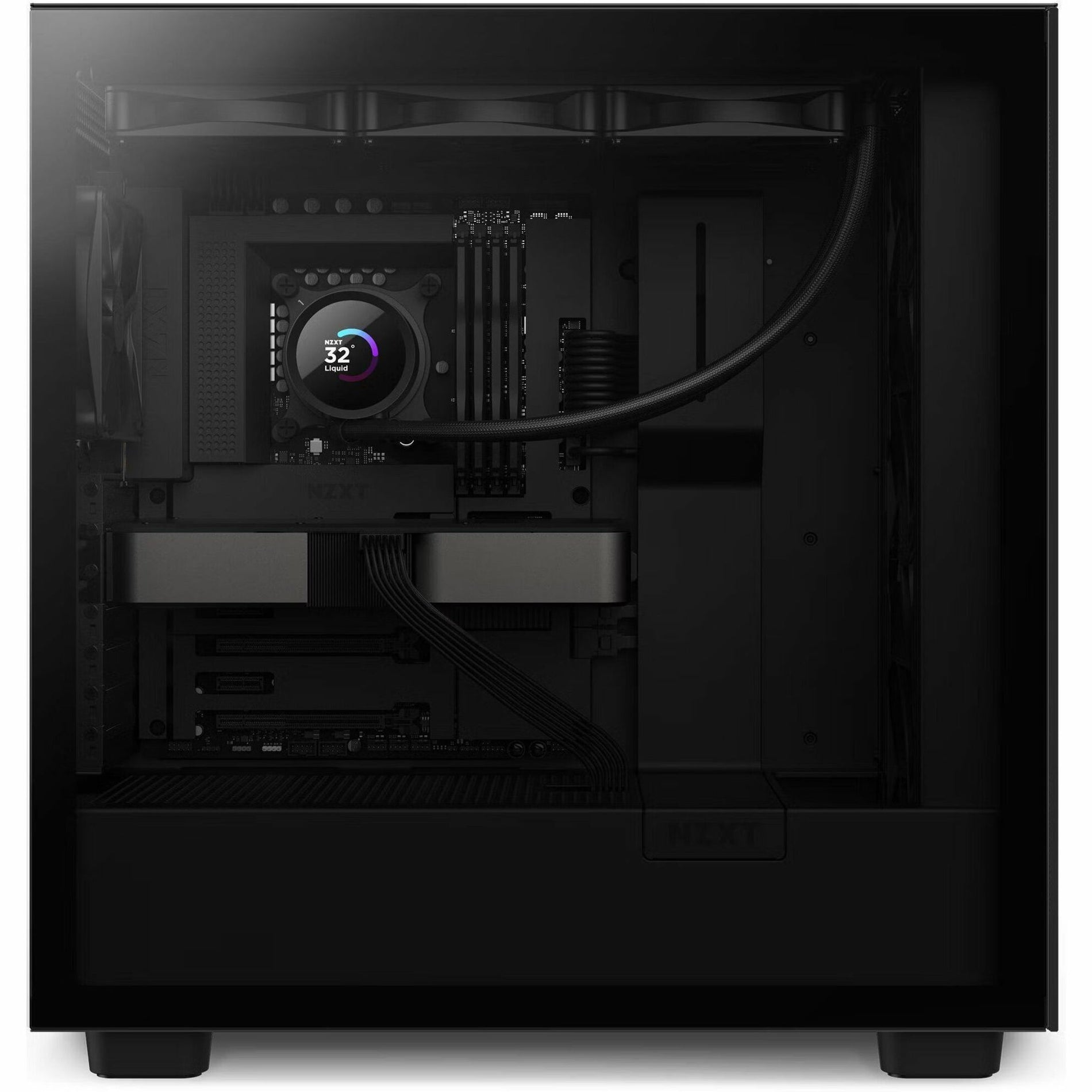 NZXT RL-KN360-B1 Kraken 360 360mm AIO Liquid Cooler with LCD Display, Powerful Cooling for CPU and Computer Case