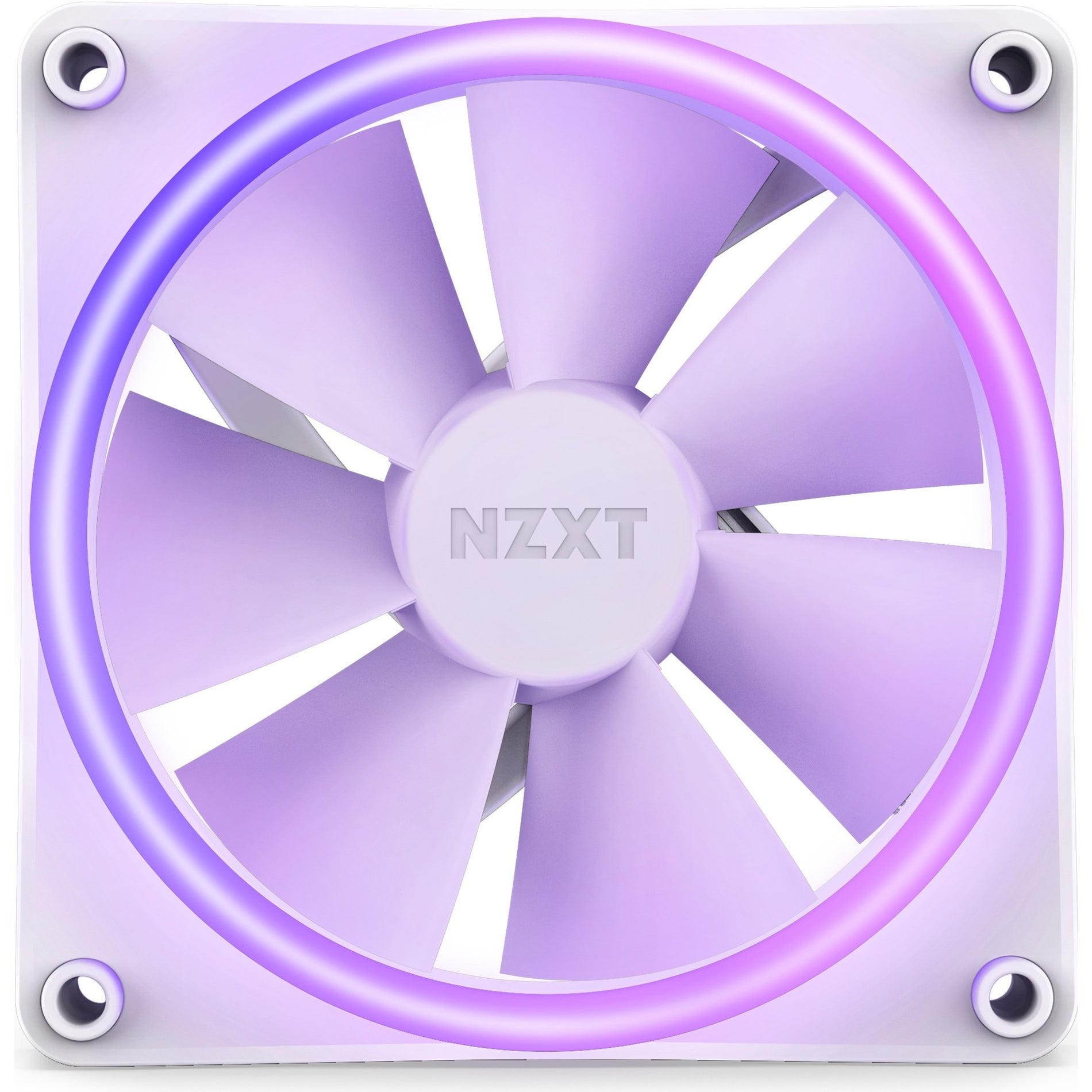 NZXT RF-D12SF-W1 F120 RGB DUO Cooling Fan, White, Fluid Dynamic Bearing, 1800 rpm, 363.4 gal/min