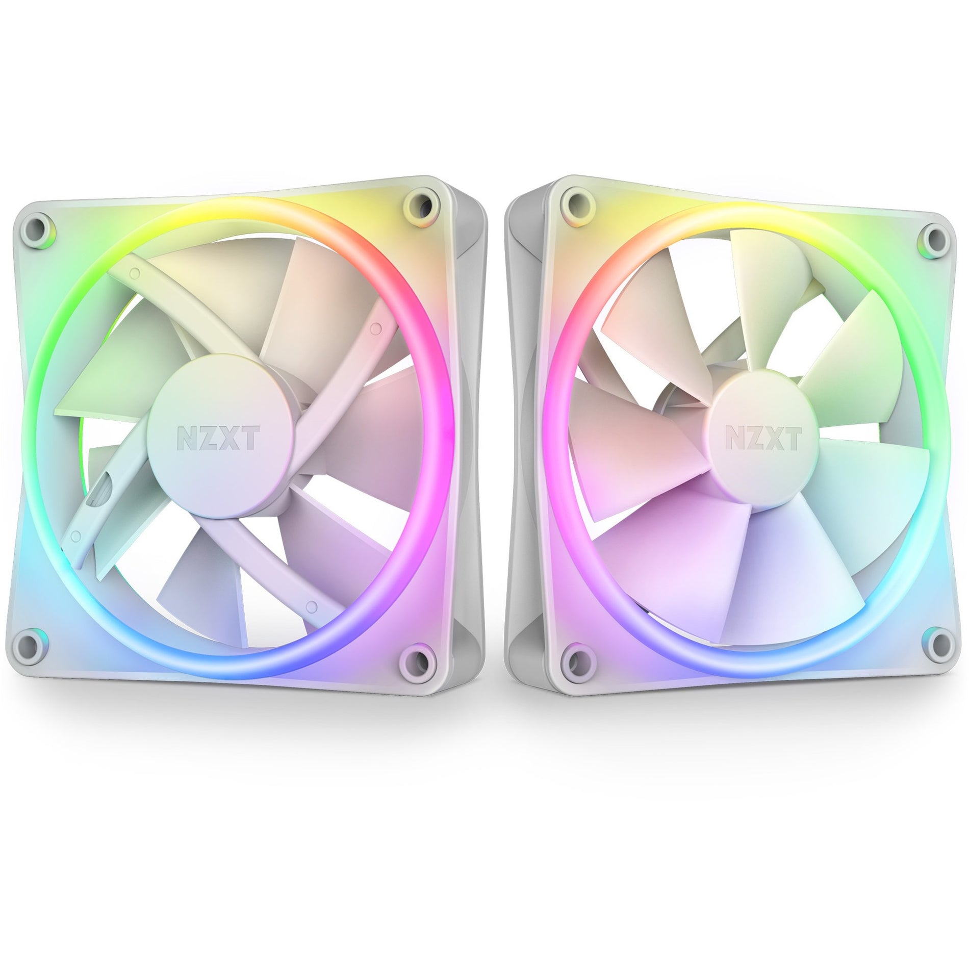 NZXT RF-D12TF-W1 F120 RGB DUO Cooling Fan - 3 Pack, Quiet and Colorful Cooling Solution