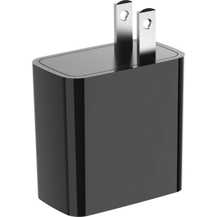 4XEM 4XRLC51020WB 20W Dual USB Wall Charger - Black, Fast Charging for Multiple Devices