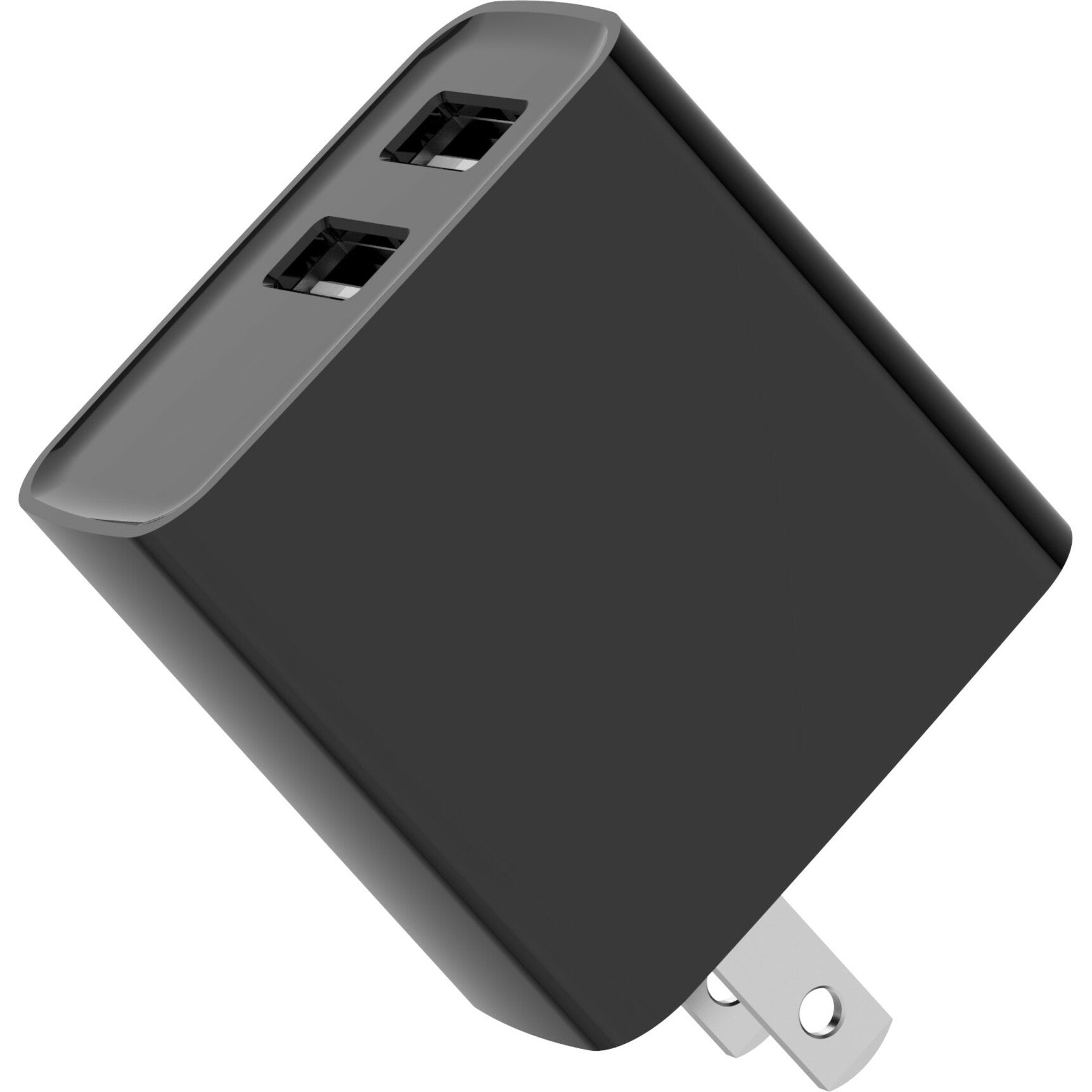 4XEM 4XRLC50915WB 15.5W Dual USB-A Charger - Black, Fast Charging for Multiple Devices