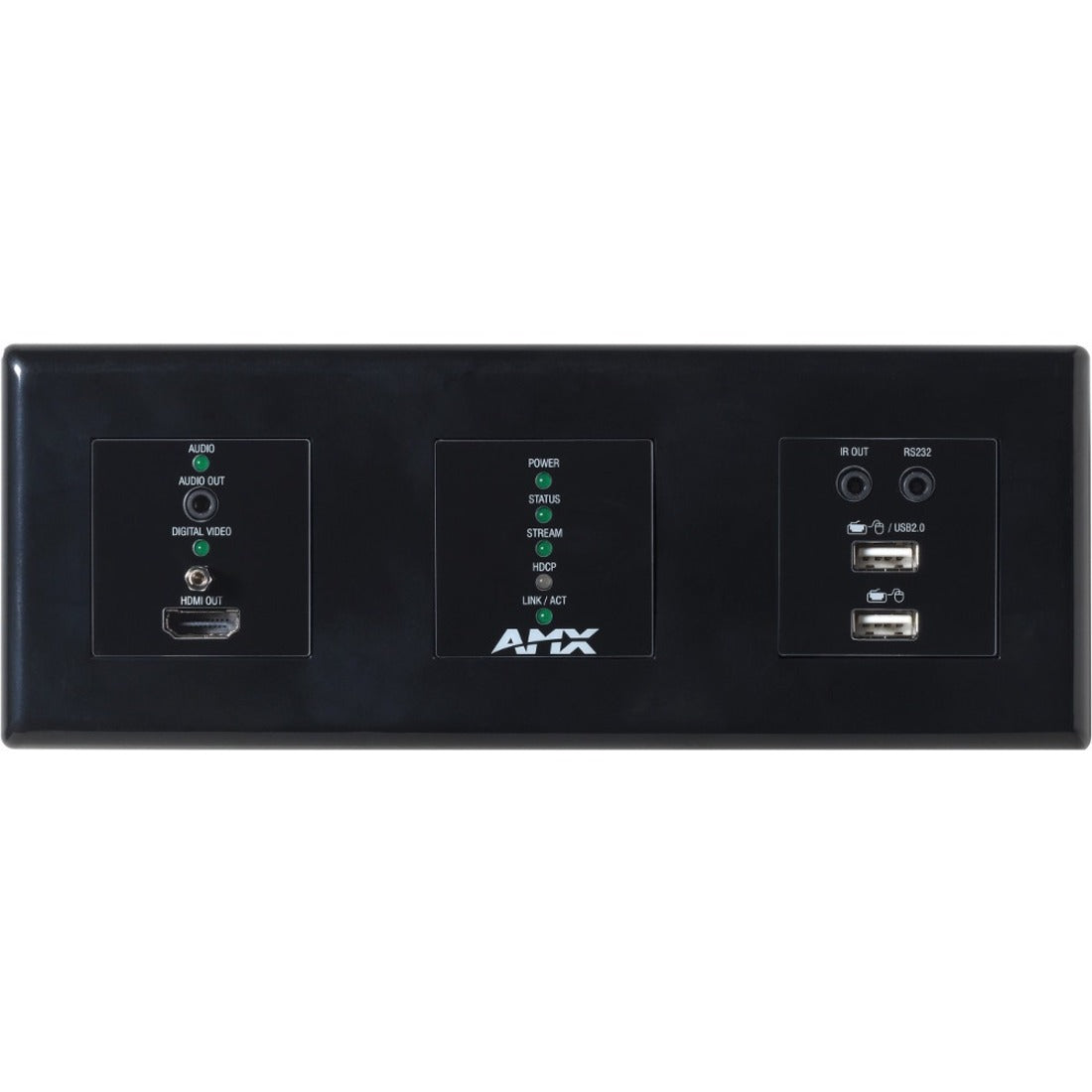 AMX AMX-N26D012 NMX-DEC-N2625-WP Decoder Wallplate, HDMI Port, for Corporate, Casino, Hospitality, Government