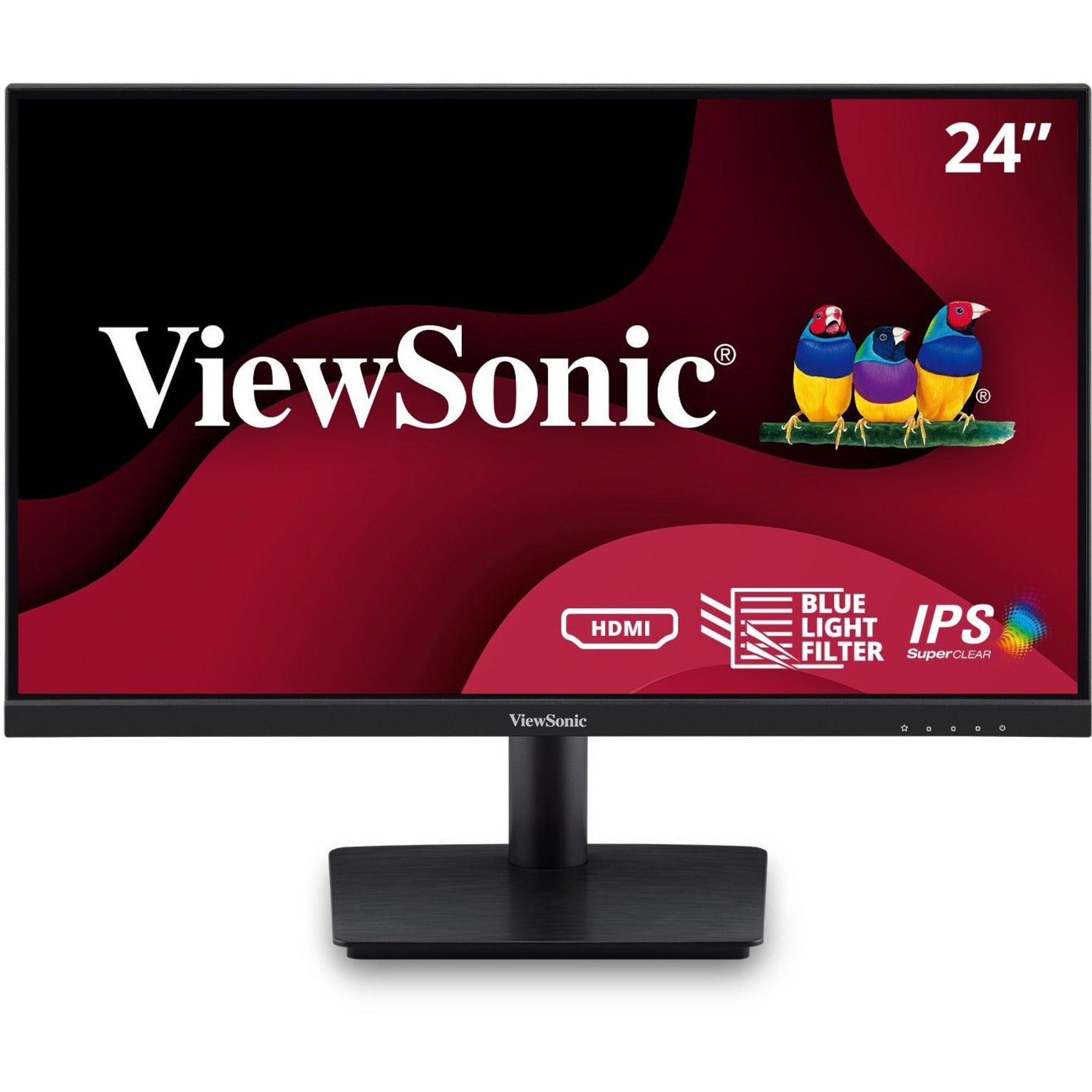 ViewSonic VA2409M 23.6 Full HD LCD Monitor - Black, Adaptive Sync, 75Hz Refresh Rate