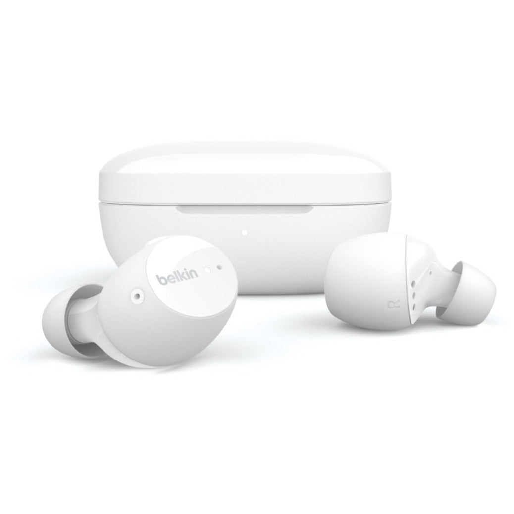 Belkin AUC003BTWH SOUNDFORM Immerse Noise Cancelling Earbuds, Wireless Charging, Active Noise Canceling [Discontinued]