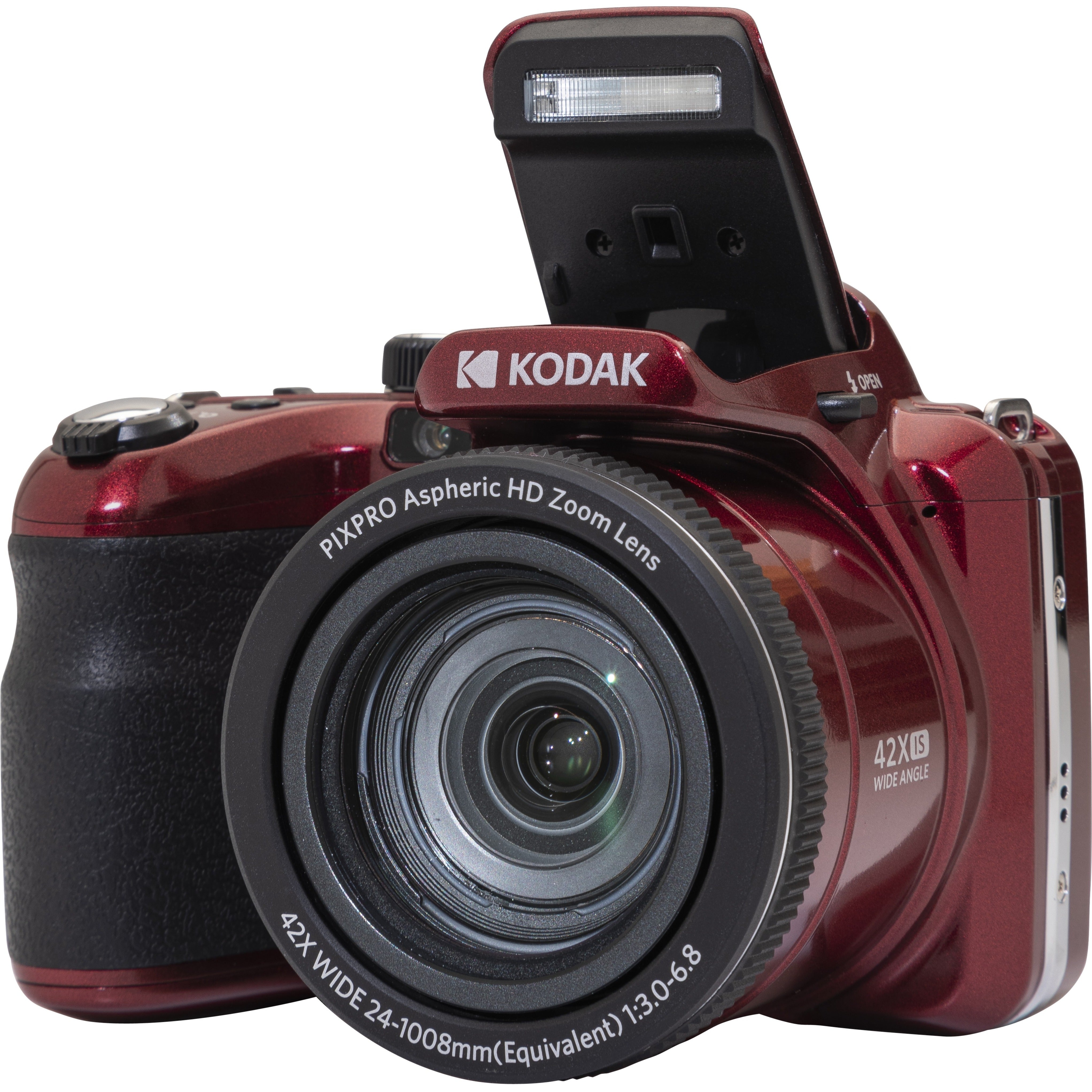 Kodak AZ425-RD PIXPRO Astro Zoom Bridge Camera, 20.7MP, 42x Optical Zoom, Full HD Video