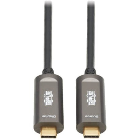 USB-C to USB-C Fiber Active Optical Cable, M/M, Black, 10m (33 ft.) [Discontinued]
