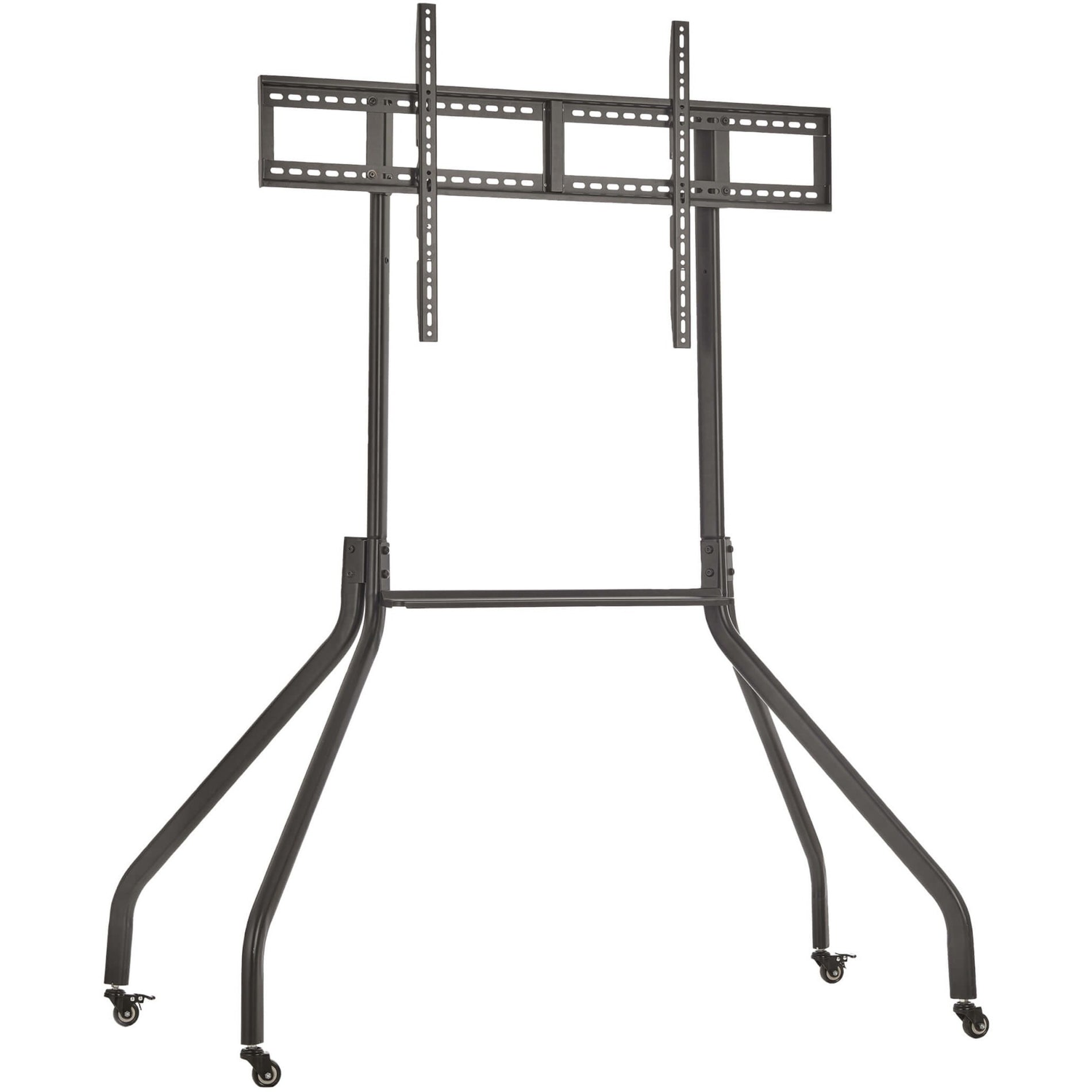 Rolling TV Cart for 55" to 85" Displays, Wide Legs, Locking Casters [Discontinued]