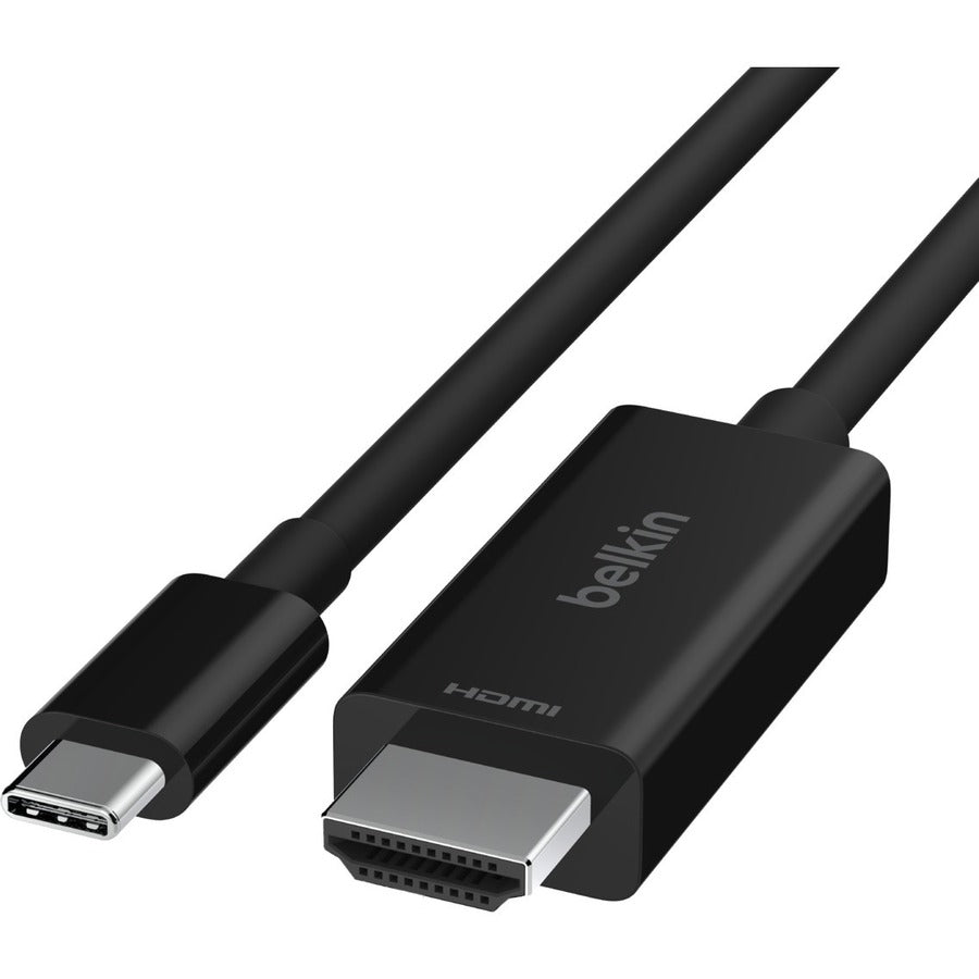 Belkin AVC012BT2MBK Connect USB-C to HDMI Cable, 6.56 ft, 48 Gbit/s, 7680 x 4320, Plug & Play