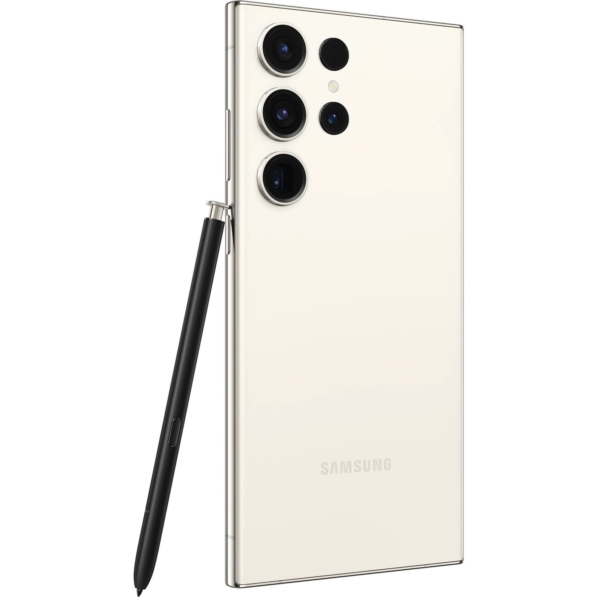 Samsung SM-S918UZEAXAA Galaxy S23 Ultra 256GB Unlocked Cream Smartphone, 6.8" QHD+ Dynamic AMOLED, 8GB RAM, 12MP Quad Rear Camera, 12MP Front Camera, Android 13