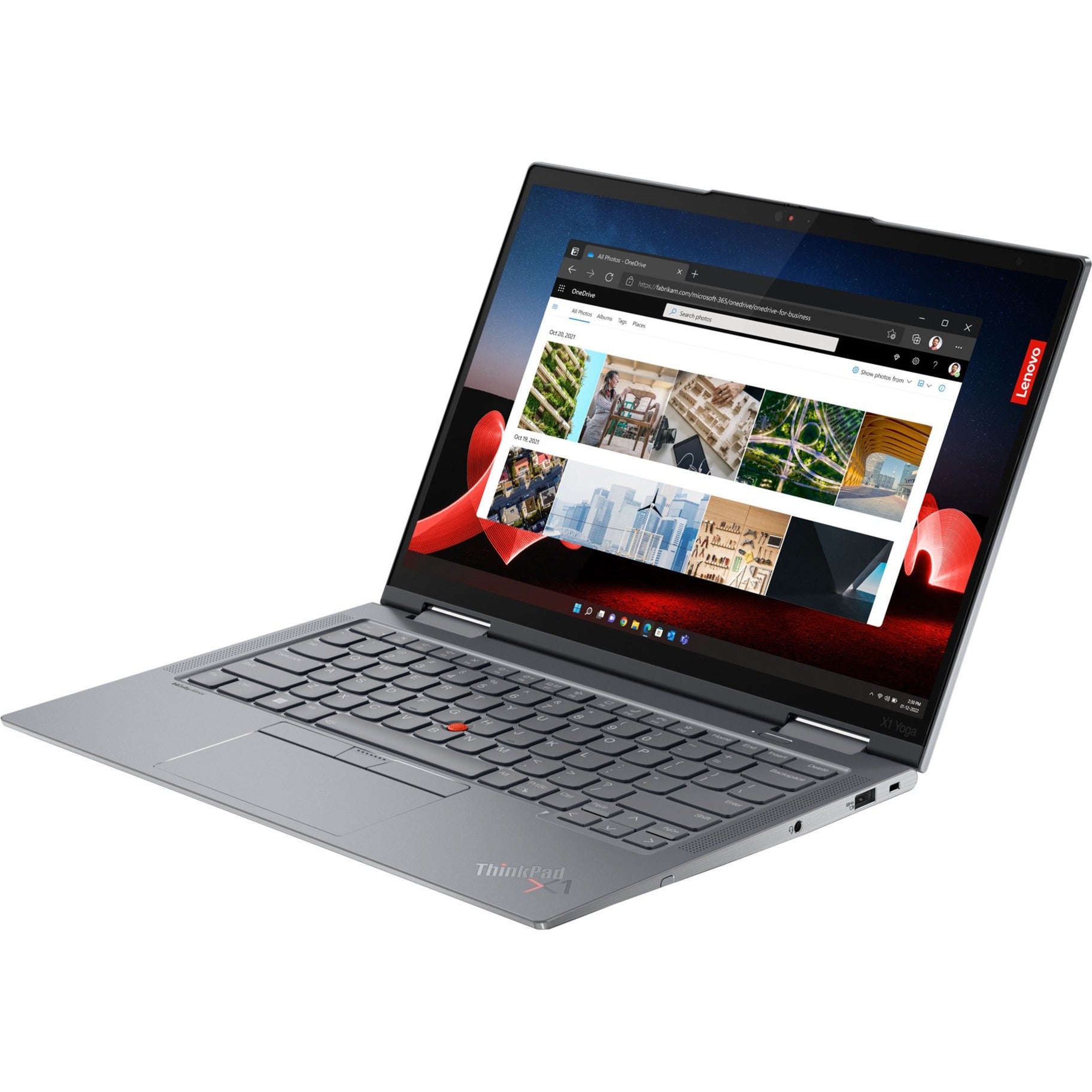 Lenovo 21HQ0007US ThinkPad X1 Yoga Gen 8 14" Touchscreen Convertible 2 in 1 Notebook, Intel Core i7, 16GB RAM, 512GB SSD, Storm Gray