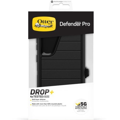 OtterBox 77-91045 Galaxy S23 Case Defender Series Pro, Rugged Black Hard Shell with Holster, 7 Year Warranty
