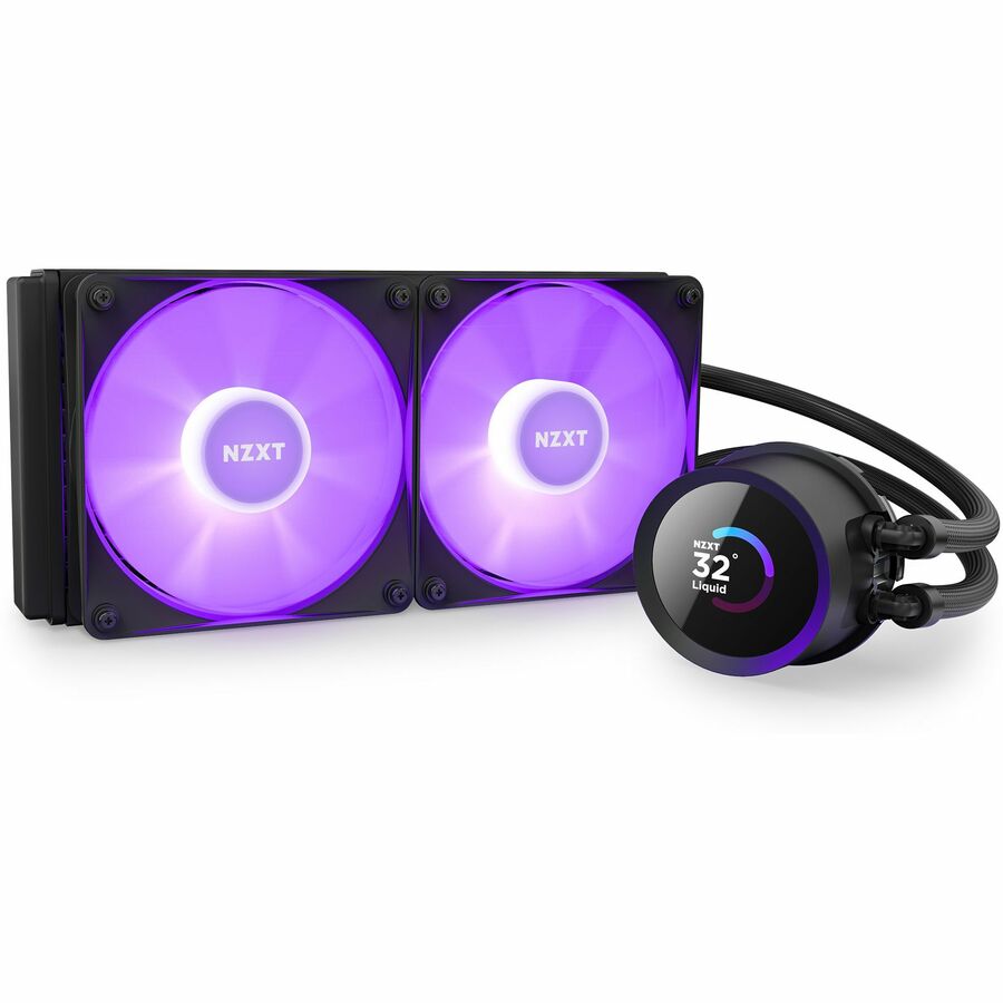 NZXT RL-KR240-B1 Kraken Cooling Fan RGB LED Black Retail NZXT RL