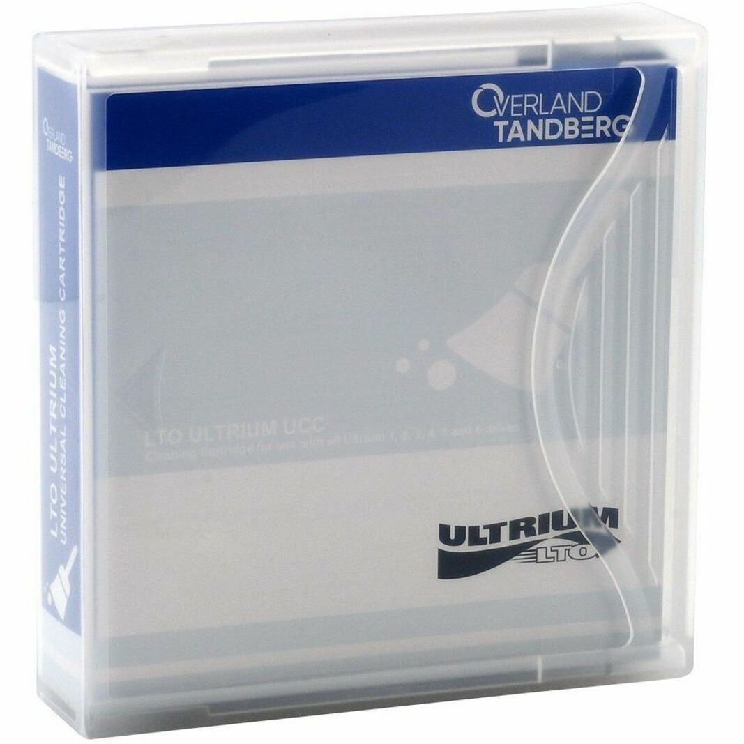 Overland-Tandberg 434185 LTO Universal Cleaning Cartridge, Un-Labeled with Case
