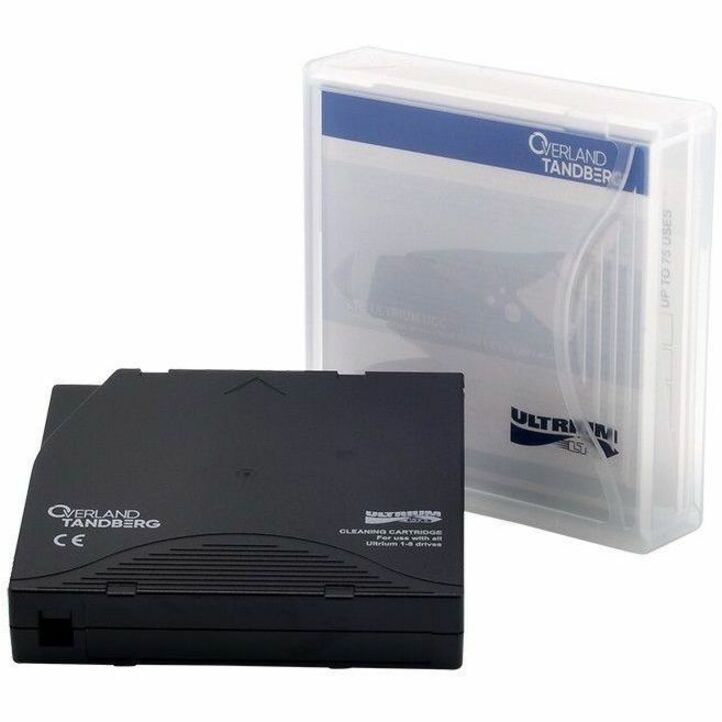Overland-Tandberg 434185 LTO Universal Cleaning Cartridge, Un-Labeled with Case