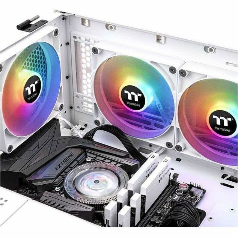 Thermaltake CL-F154-PL14SW-A CT140 ARGB Sync PC Cooling Fan White (2-Fan Pack), High Airflow, Low Noise, Easy Installation