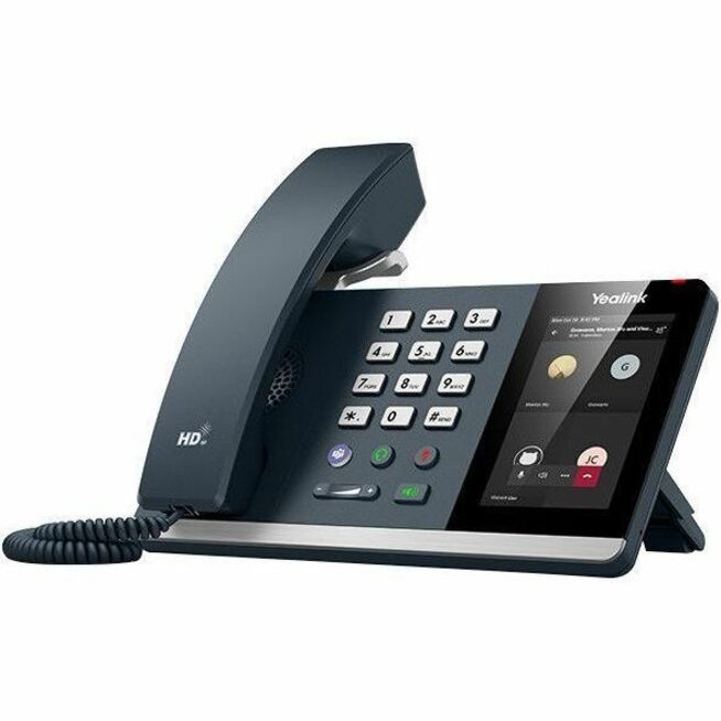 Yealink 1301114 MP54-Zoom IP Phone, Corded, Wi-Fi, Bluetooth, Classic Gray