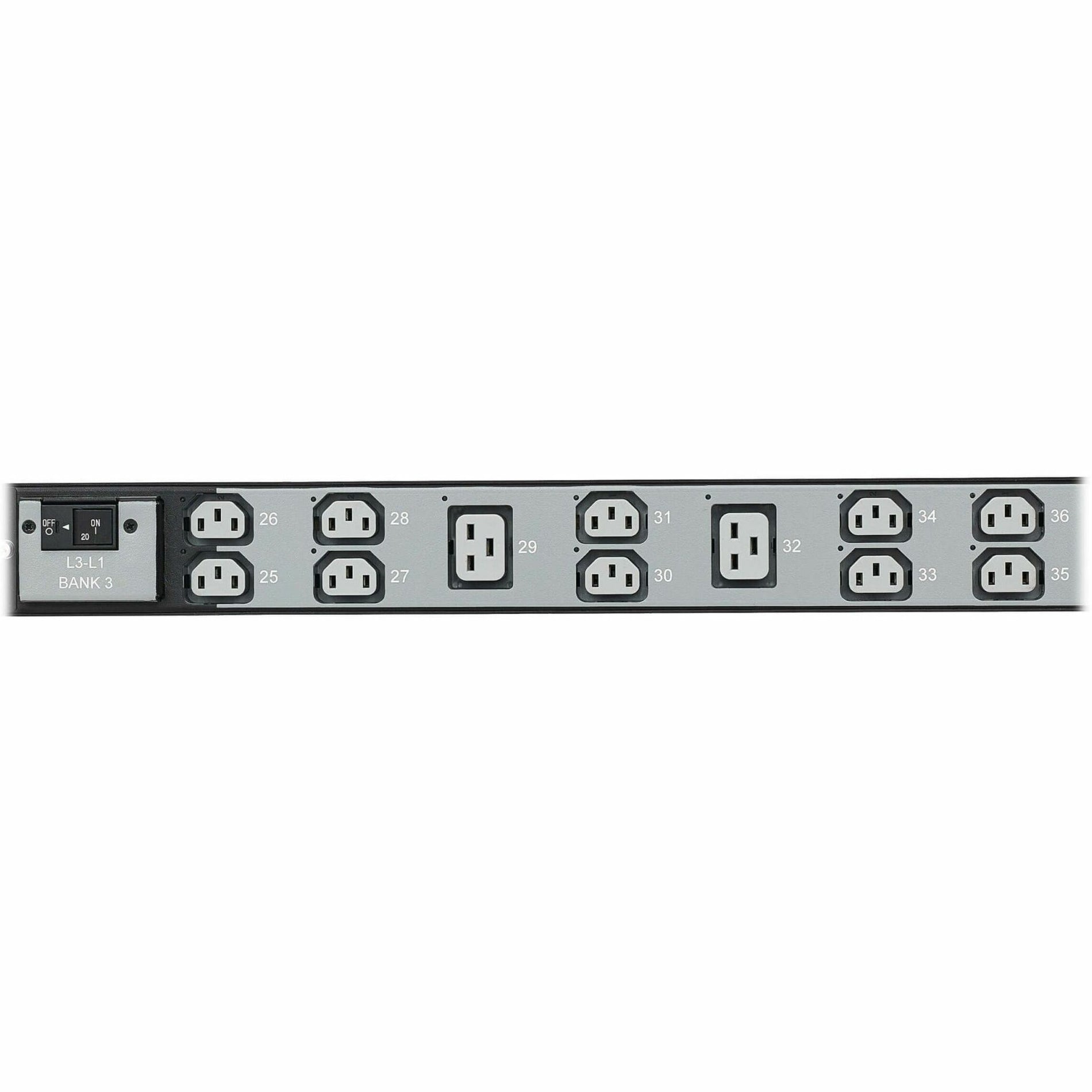 Tripp Lite PDU3EVSR1G60 36-Outlets PDU, 12.60 kW Power Rating, Managed, Switched, Overload Protection