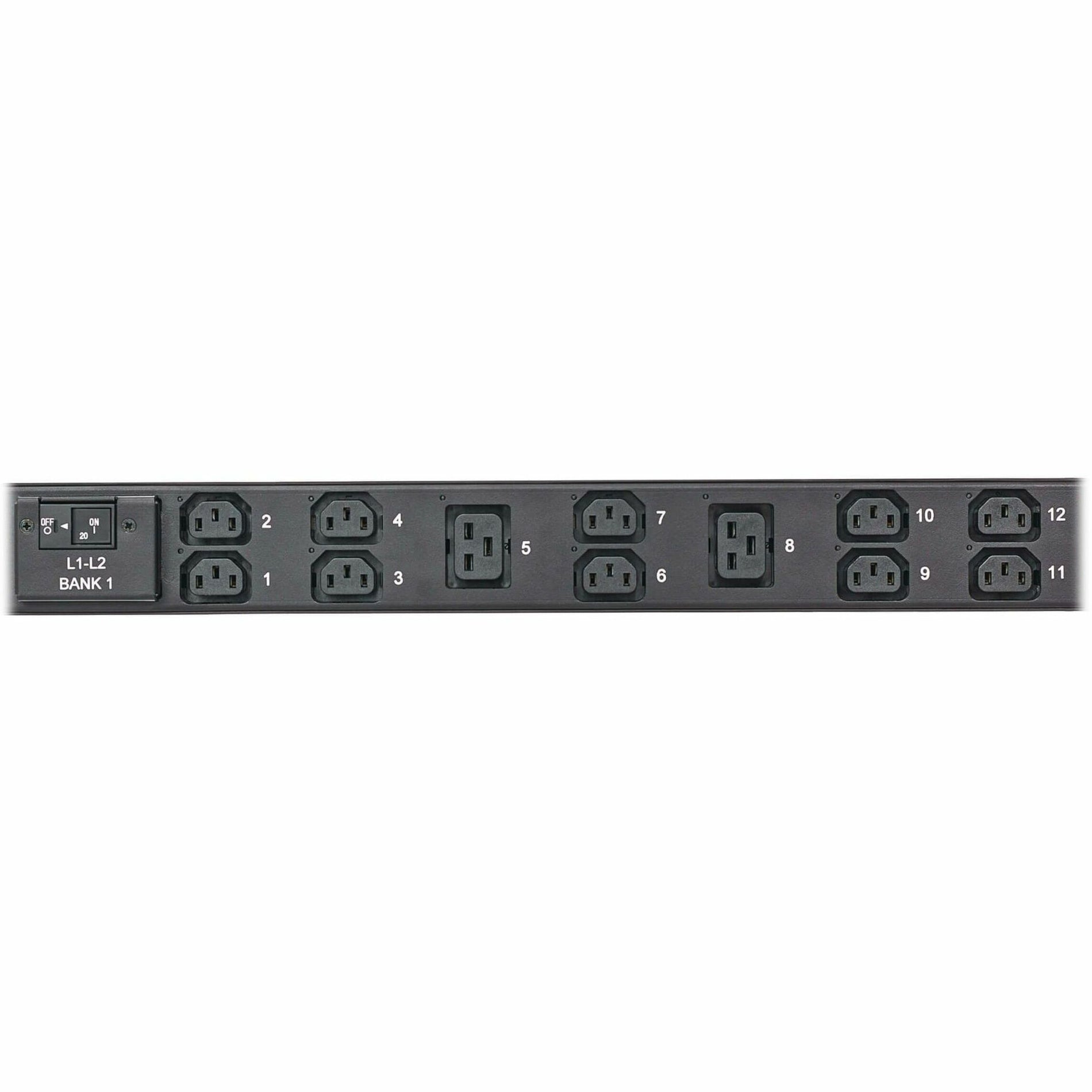Tripp Lite PDU3EVSR1H50 36-Outlets PDU, 12.60 kW Power Rating, Managed, Switched, Overload Protection