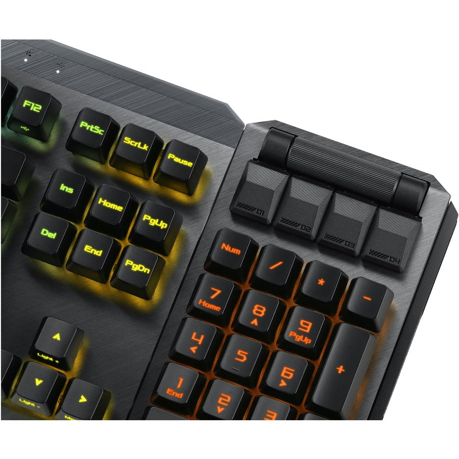 Asus ROG MA02 ROG CLAYMORE II/RD/US/PBT Claymore II Gaming Keyboard, RGB LED Backlight, Detachable Wrist Rest, Programmable Keys