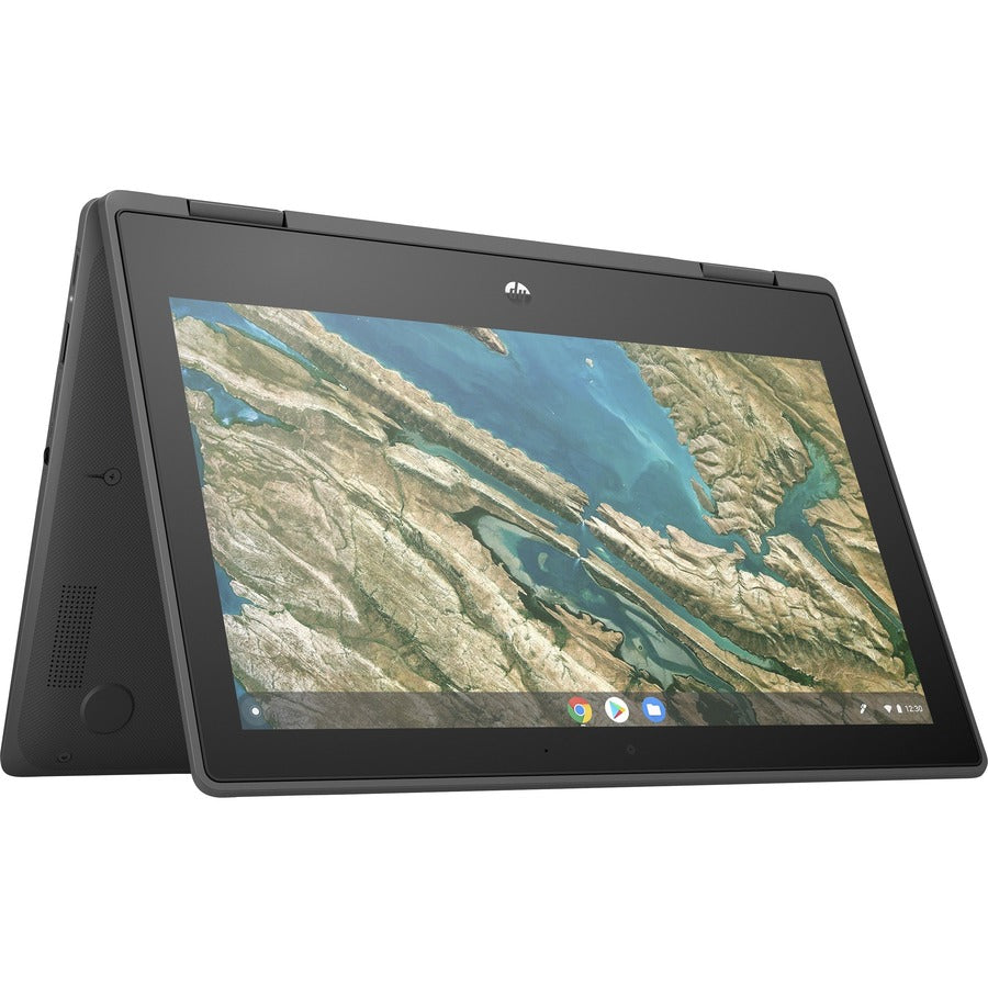 HP 1A767UT Chromebook x360 11 G3 EE 11.6" Touchscreen Convertible 2 in 1 Chromebook, Intel Celeron N4020, 4GB RAM, 32GB Flash Memory, Chalkboard Gray