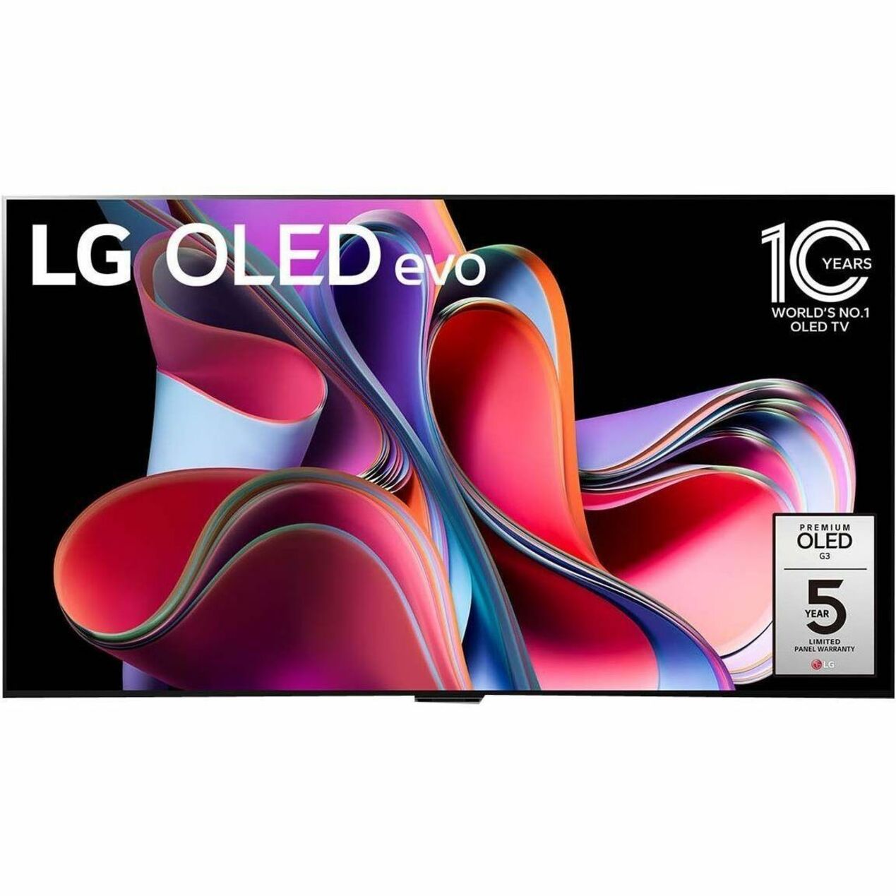 LG OLED65G3PUA evo G3 65 inch 4K Smart TV 2023, Dolby Atmos, 120Hz Refresh Rate