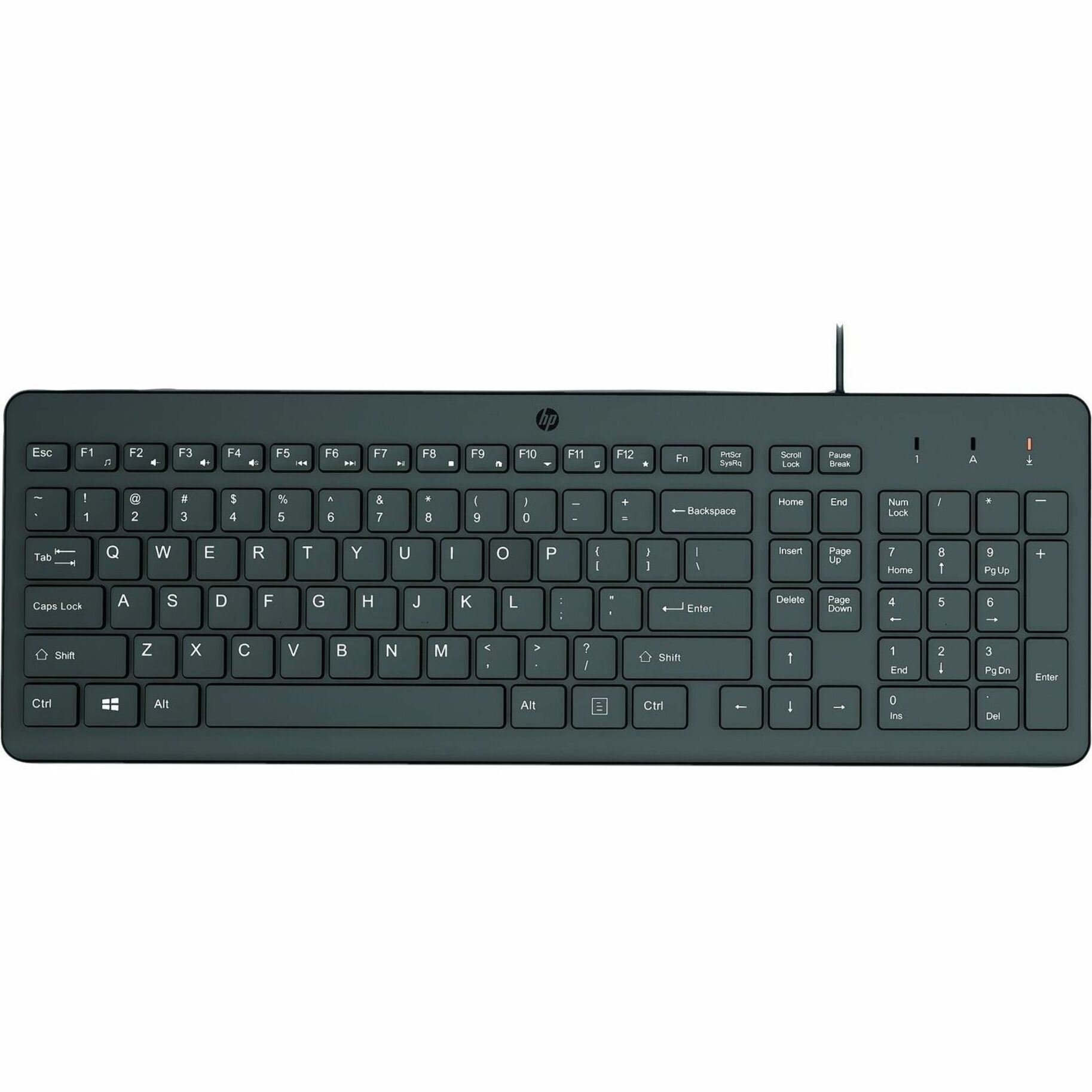 HP 664R5AA#ABL 150 Wired Keyboard, USB Type A, 2 Year Warranty