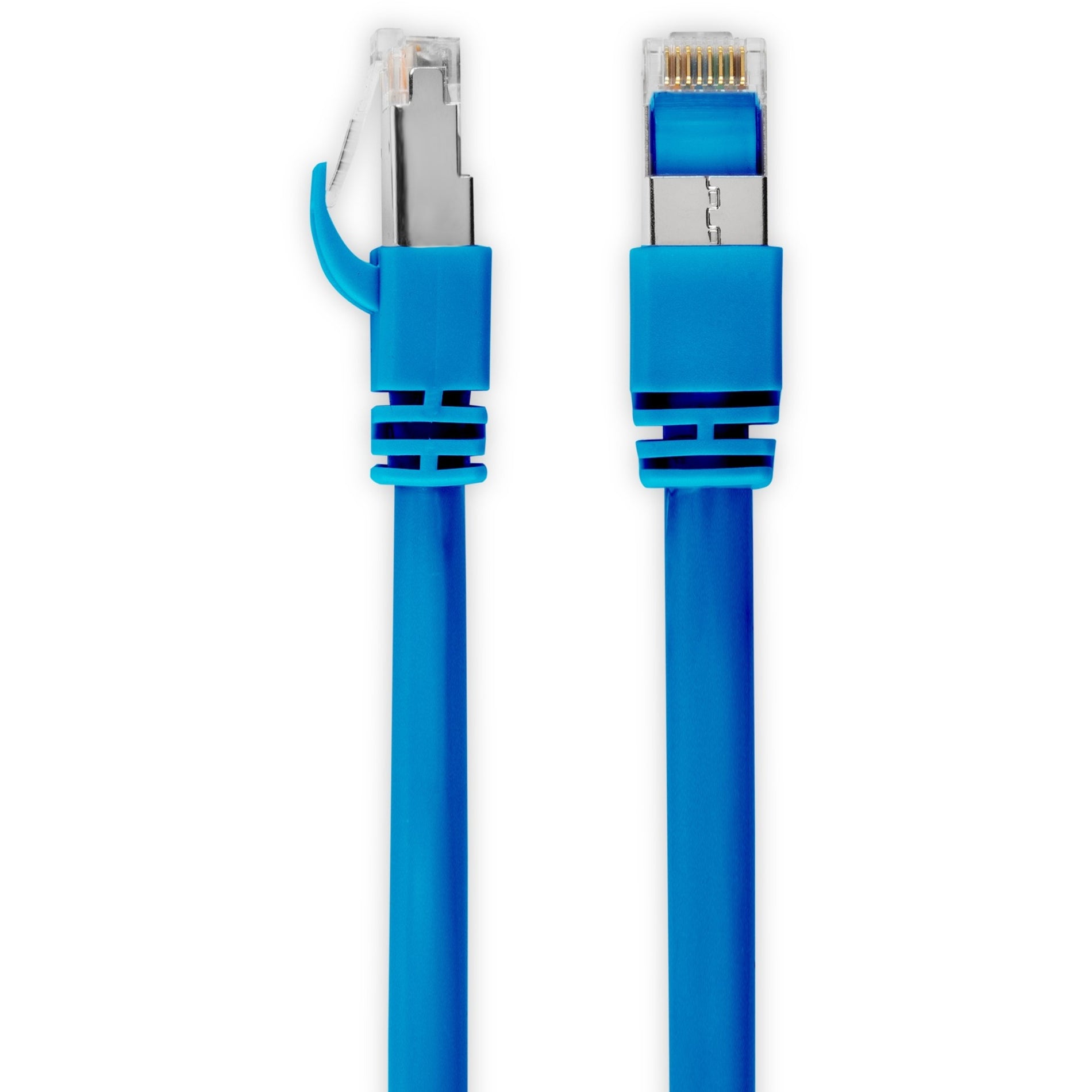 Rocstor Y10C574-BL Premium Cat.6a STP Patch Network Cable. UL, 10 Gbit/s, 6", Blue