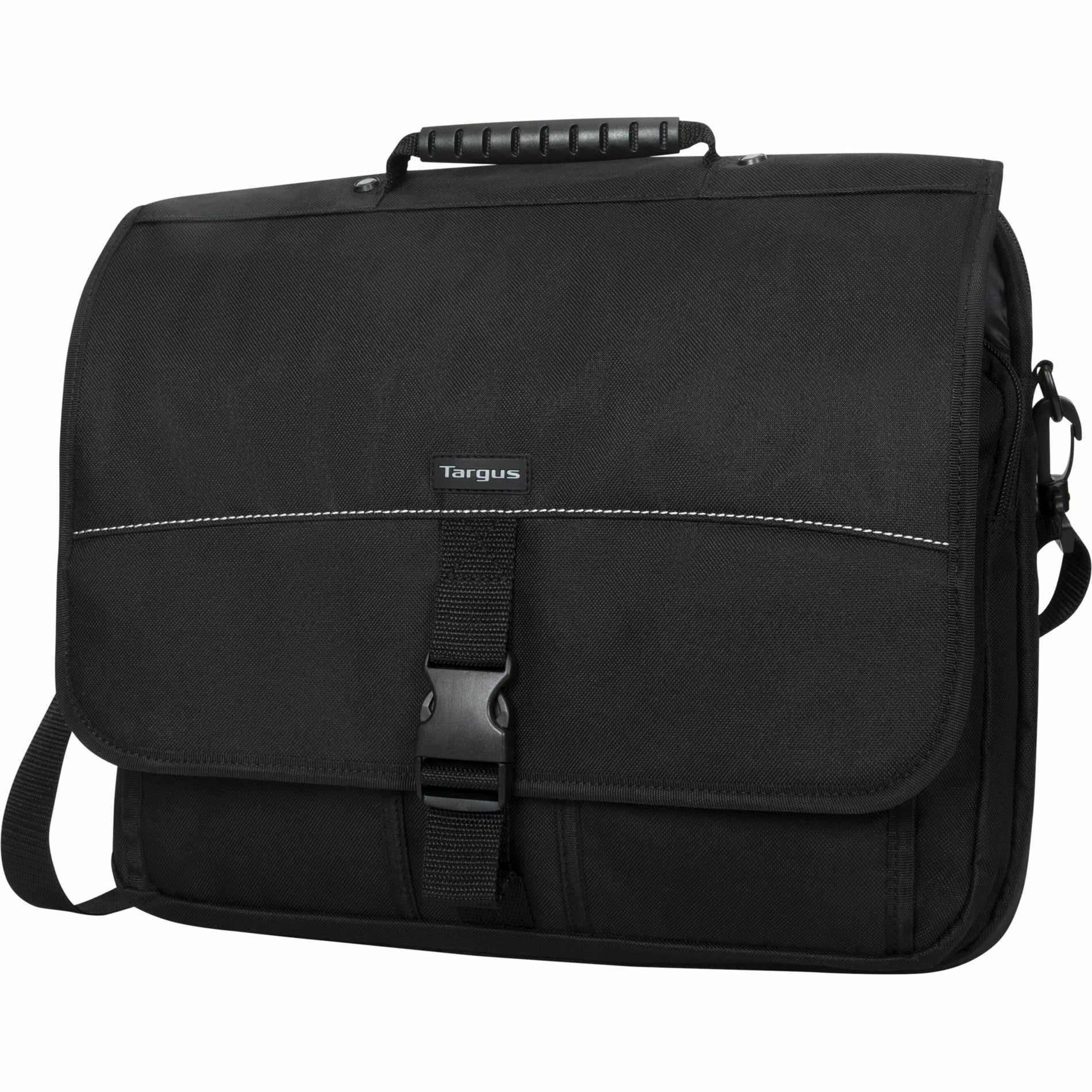 Targus TCM004US 15.6" Messenger Laptop Case, Padded Interior, Shoulder Strap, Handle, Lifetime Warranty