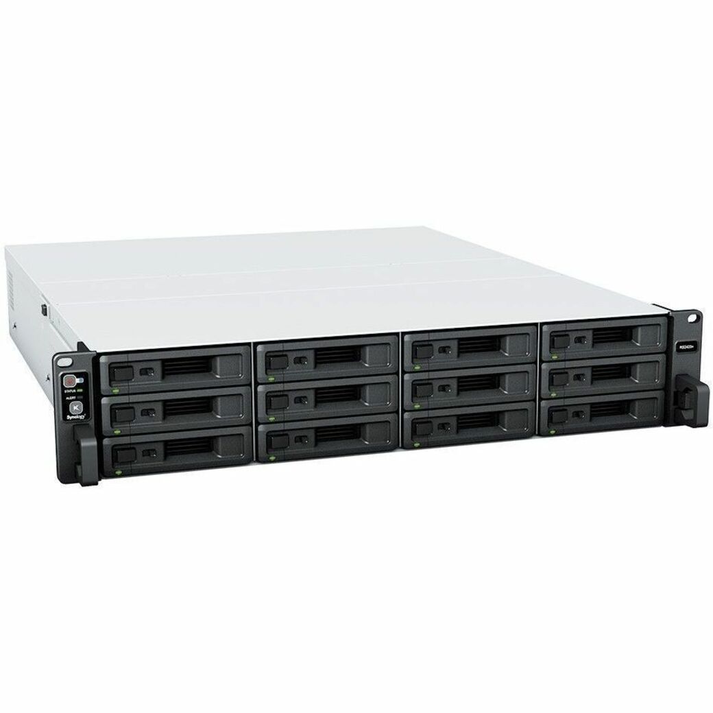 Synology RS2423++ RackStation SAN/NAS Storage System, Quad-core Ryzen V1780B, 8GB DDR4, 12-Bay, 2U Rack-mountable