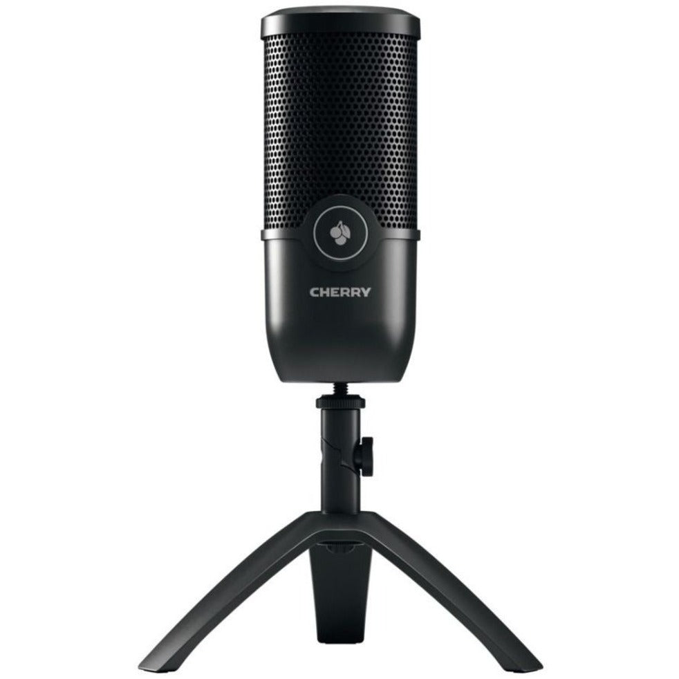 CHERRY JA-0700 UM 3.0 Microphone, Wired Stand Mountable Cardioid Mic for Recording, Live Streaming, and Voice
