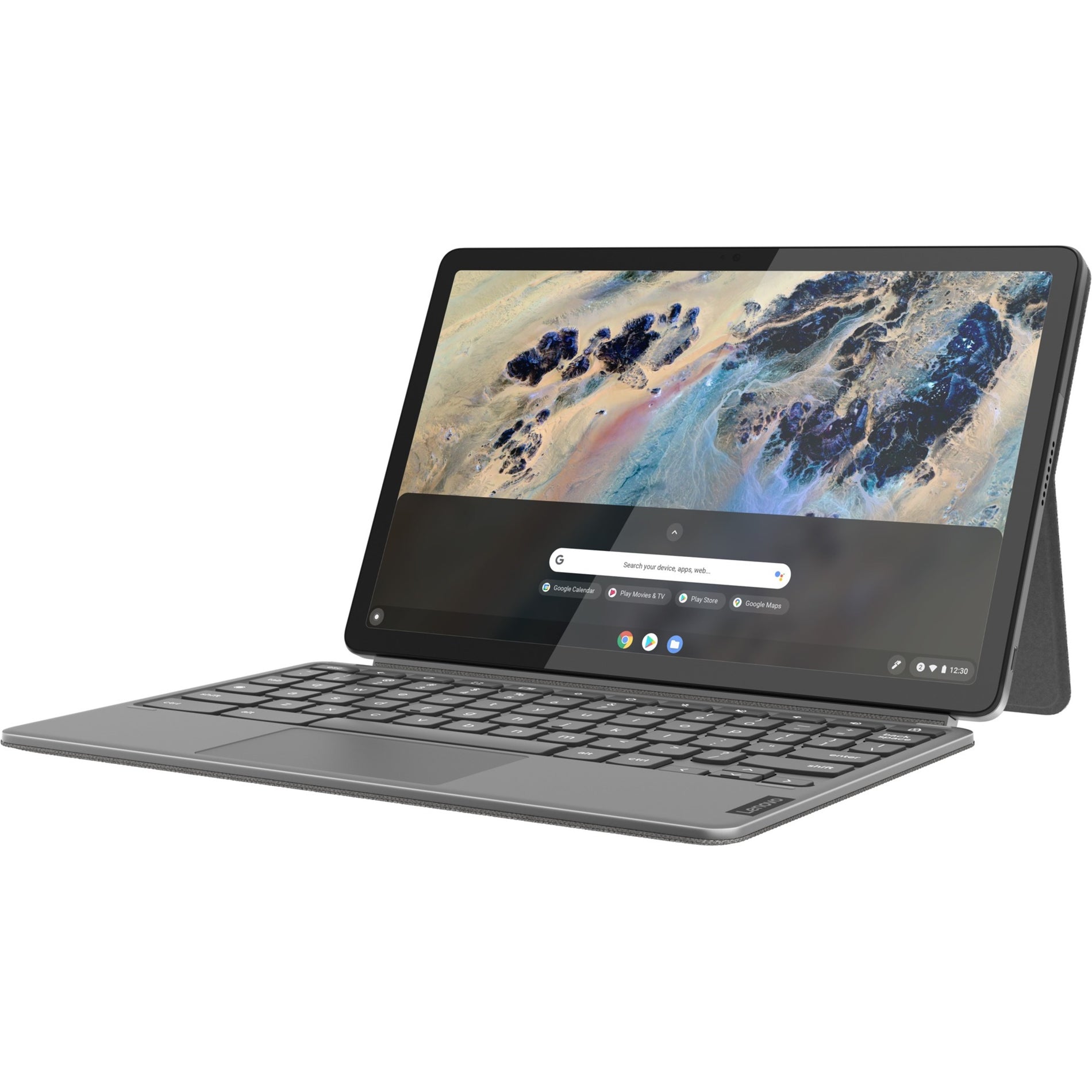 Lenovo 82T6002LUS IdeaPad Duet 3 Chrome 11Q727 11" Touchscreen Detachable 2 in 1 Chromebook, 2K Display, Qualcomm Octa-core, 4GB RAM, 64GB Flash Memory, Storm Gray