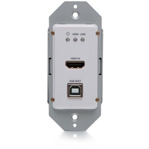 C2G C2G31030 4K HDMI HDBaseT + USB and RS232 Wall Plate Transmitter to Receiver, Commercial Video Extender