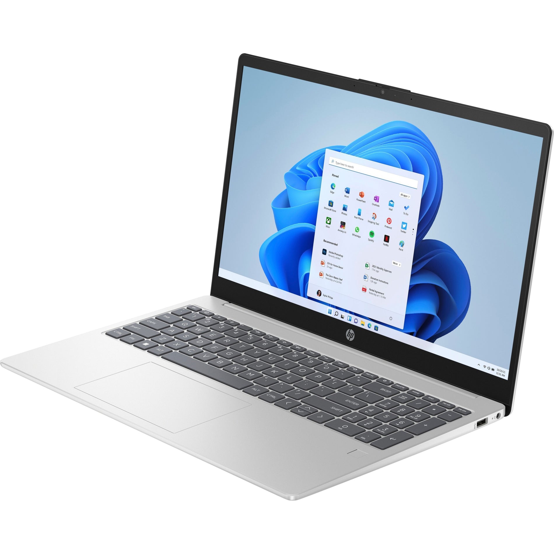 HP Laptop 15-fc0045nr, Full HD 15.6" Notebook, AMD Ryzen 7, 8GB RAM, 256GB SSD