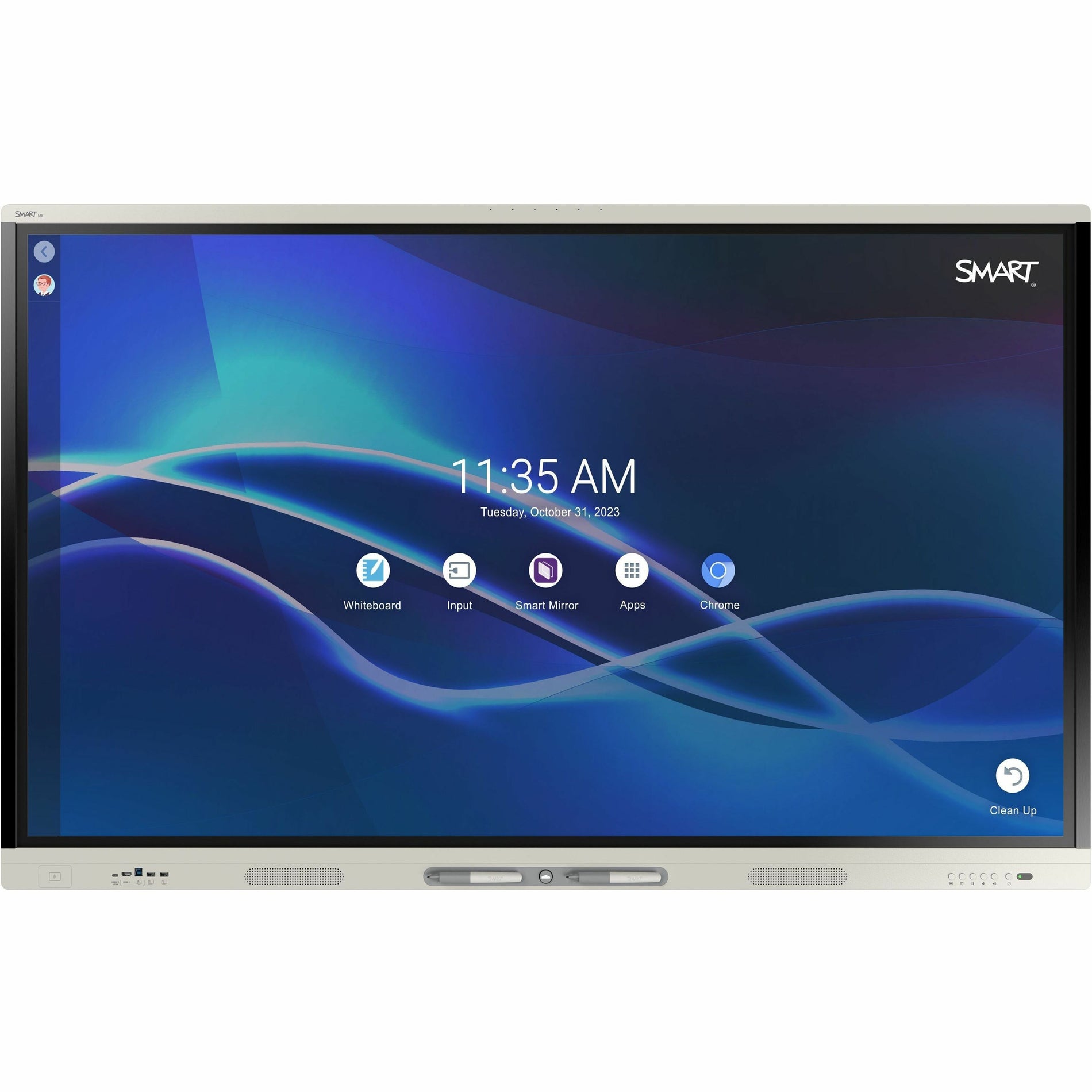 SMART Board SBID-MX275-V4-PW MX075-V4 Pro Series Interactive Display with iQ - White, 75" 4K UHD LCD, Android 11, 6GB RAM, 3 Year Warranty