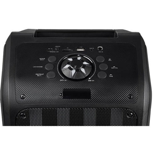 IQ Sound IQ-8265BT SOUND TRAVELER Portable Bluetooth Speaker System, 20W RMS, Black