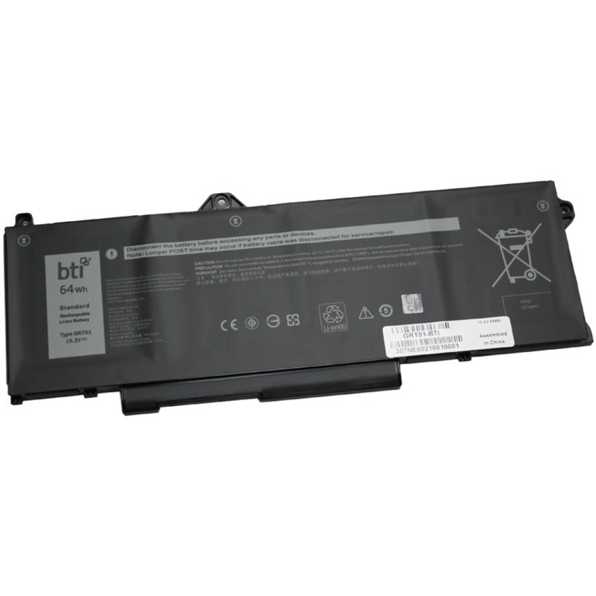 BTI GRT01-BTI Battery, 18 Month Limited Warranty, 64 Wh, 15.2 V, 4 Cells, 4210 mAh, Lithium Ion (Li-Ion)