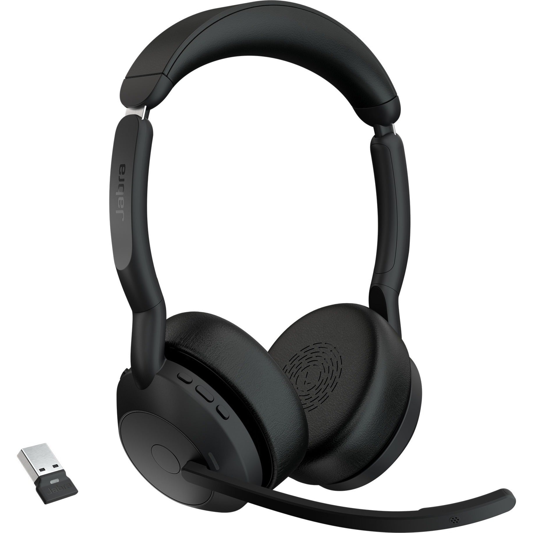 Jabra 25599-999-999-01 Evolve2 55 Headset, Wireless Bluetooth Stereo Headphones with Noise Cancelling, 2 Year Warranty