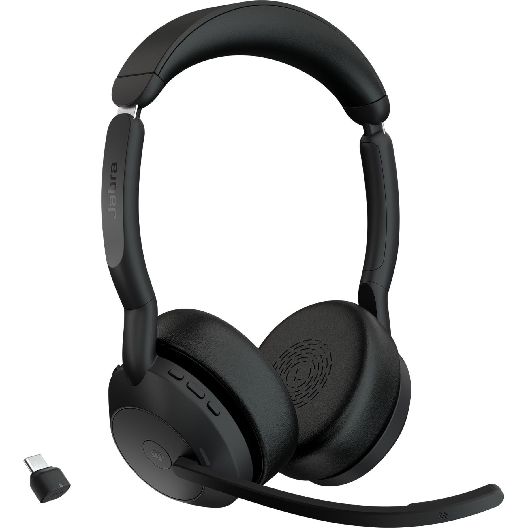 Jabra 25599-999-899-01 Evolve2 55 Headset, Stereo Sound, Noise Cancelling, Bluetooth 5.2