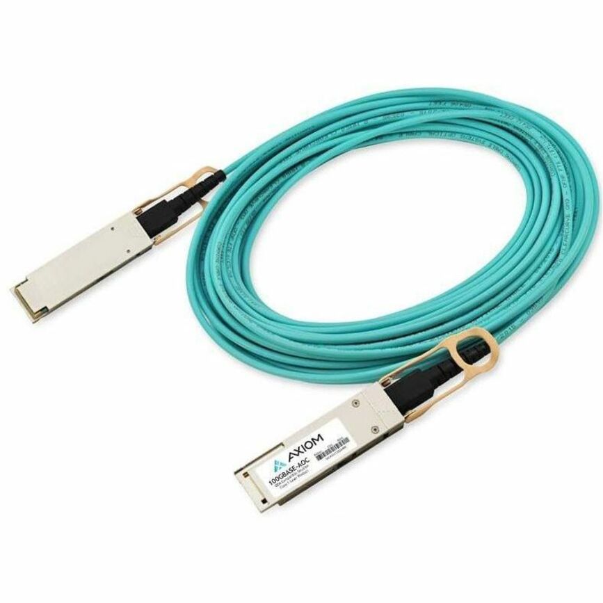 Axiom Q28-100G-AOC10M-AX 100GBASE-AOC QSFP28 Active Optical Cable MSA Compatible 10m, Fiber Optic Network Cable