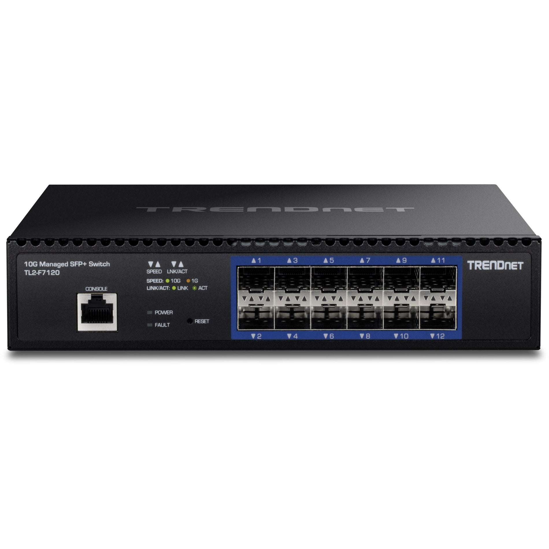 TRENDnet TL2-F7120 12-Port 10G Layer 2 Managed SFP+ Switch, Lifetime Warranty, TAA Compliant, Network Usage