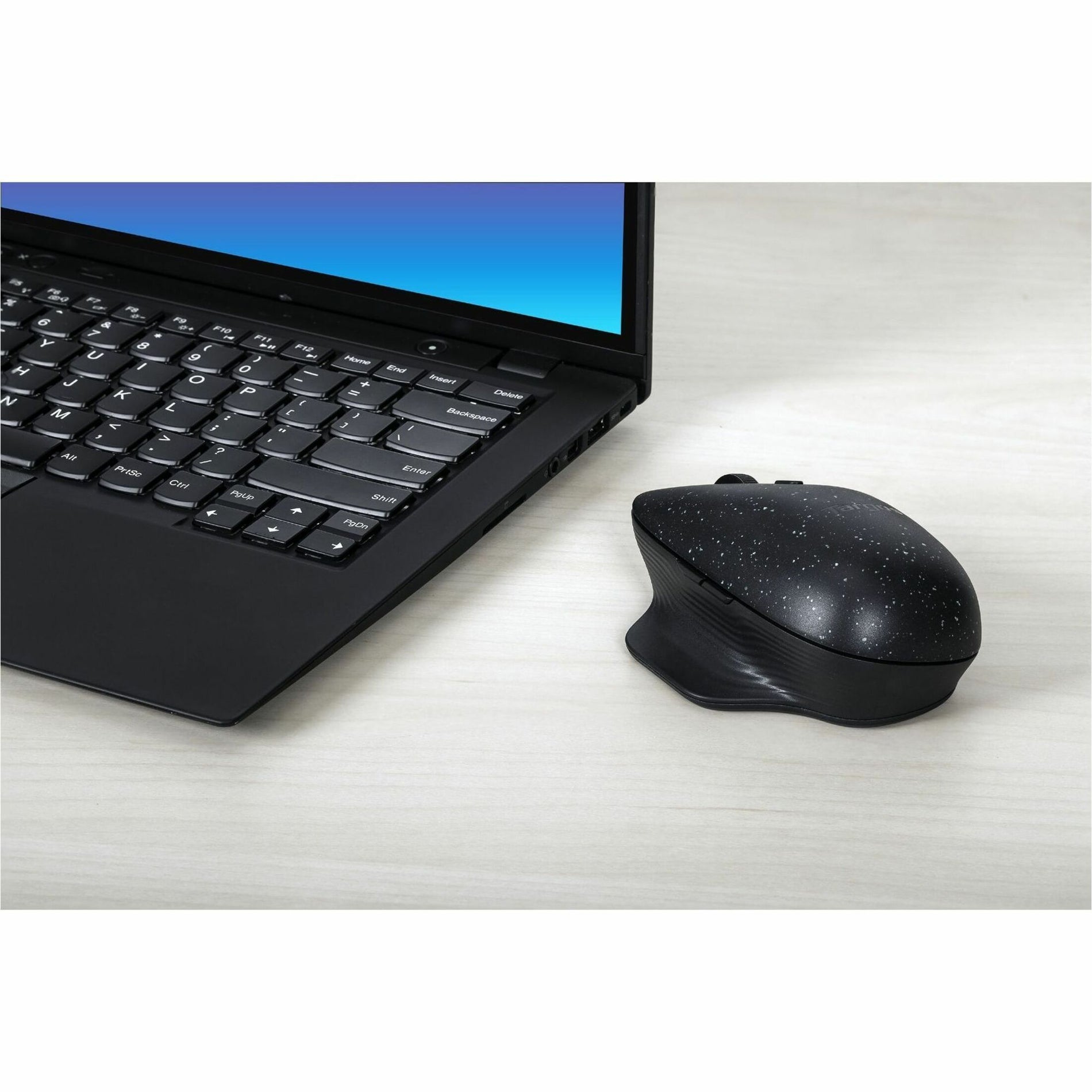 Targus AMB586GL ErgoFlip EcoSmart Mouse, Symmetrical Mid Size Bluetooth Wireless Mouse with 4000 dpi Optical/BlueTrace, 2 Year Warranty